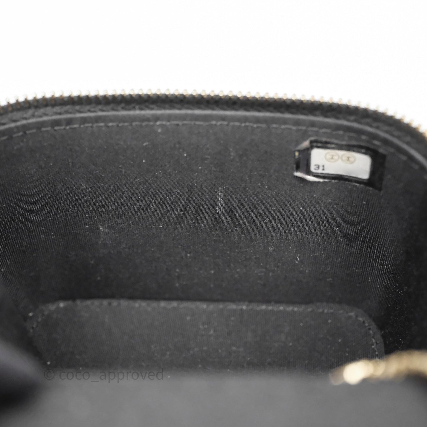 Chanel Mini Top Handle Vanity With Chain Black Lambskin Aged Gold Hardware