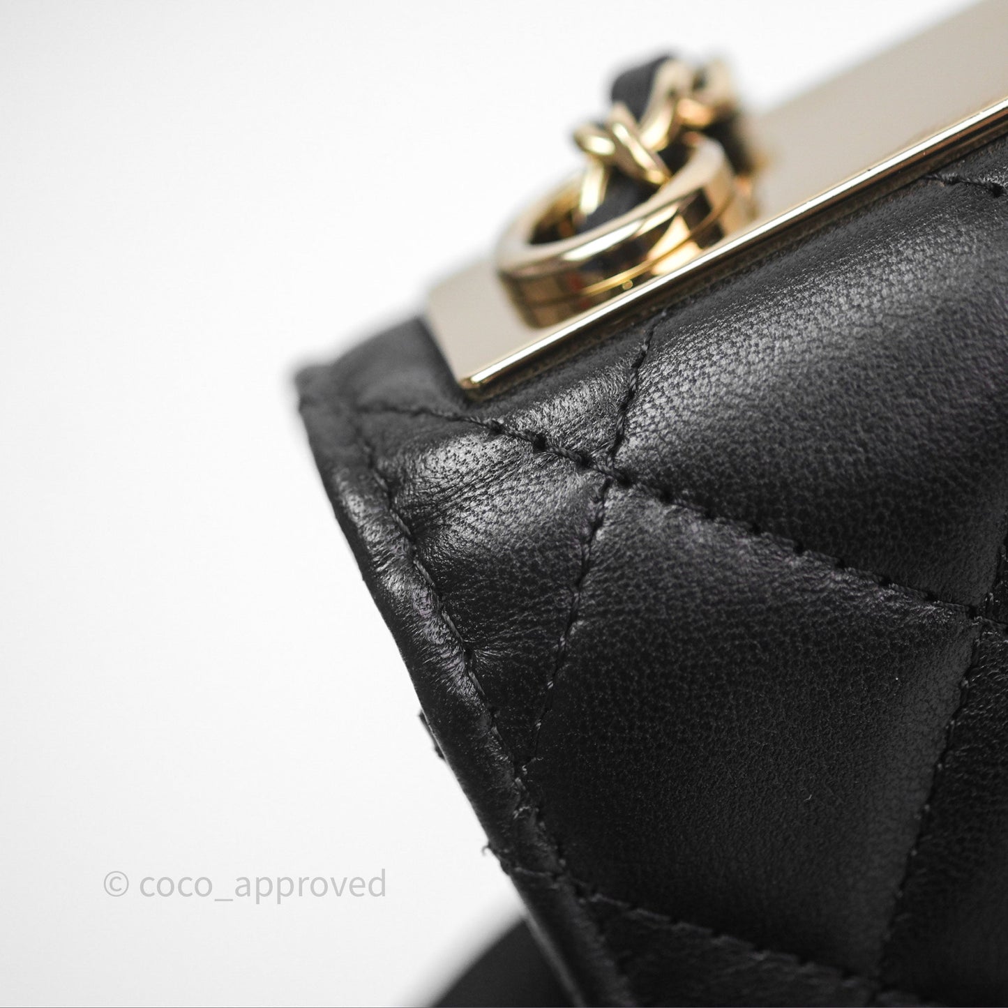 Chanel Trendy CC WOC Wallet on Chain Black Lambskin Gold Hardware