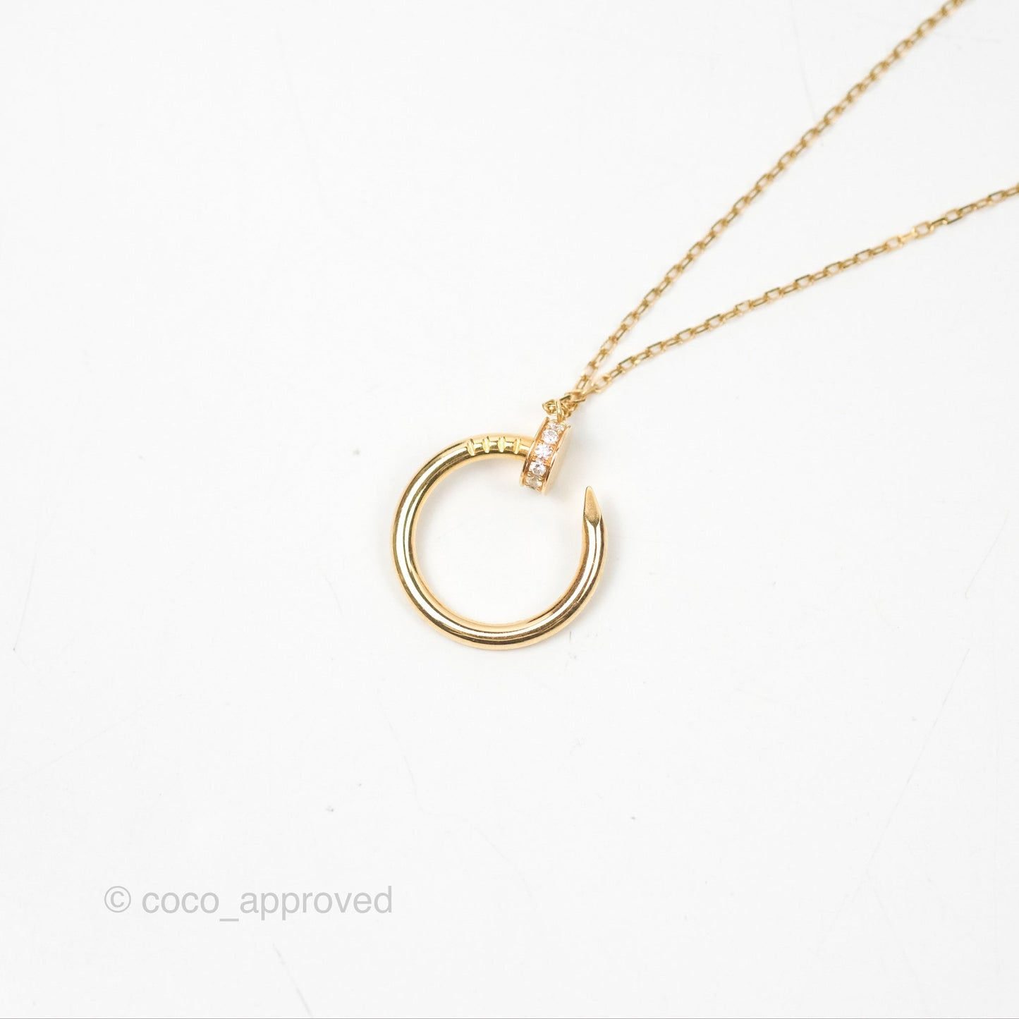 Cartier Juste Un Clou Necklace Diamonds Yellow Gold