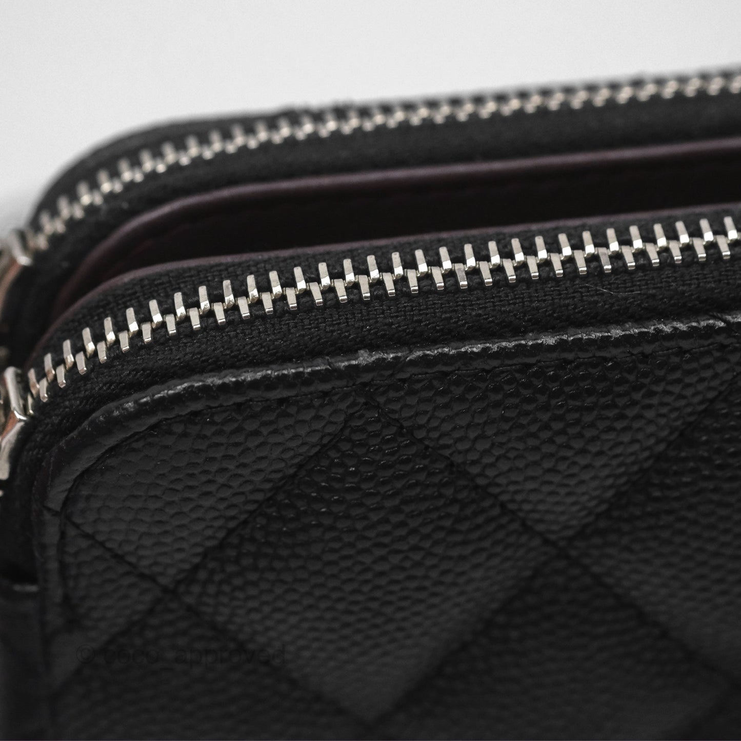 Chanel Clutch with Chain Black Caviar Silver Hardware