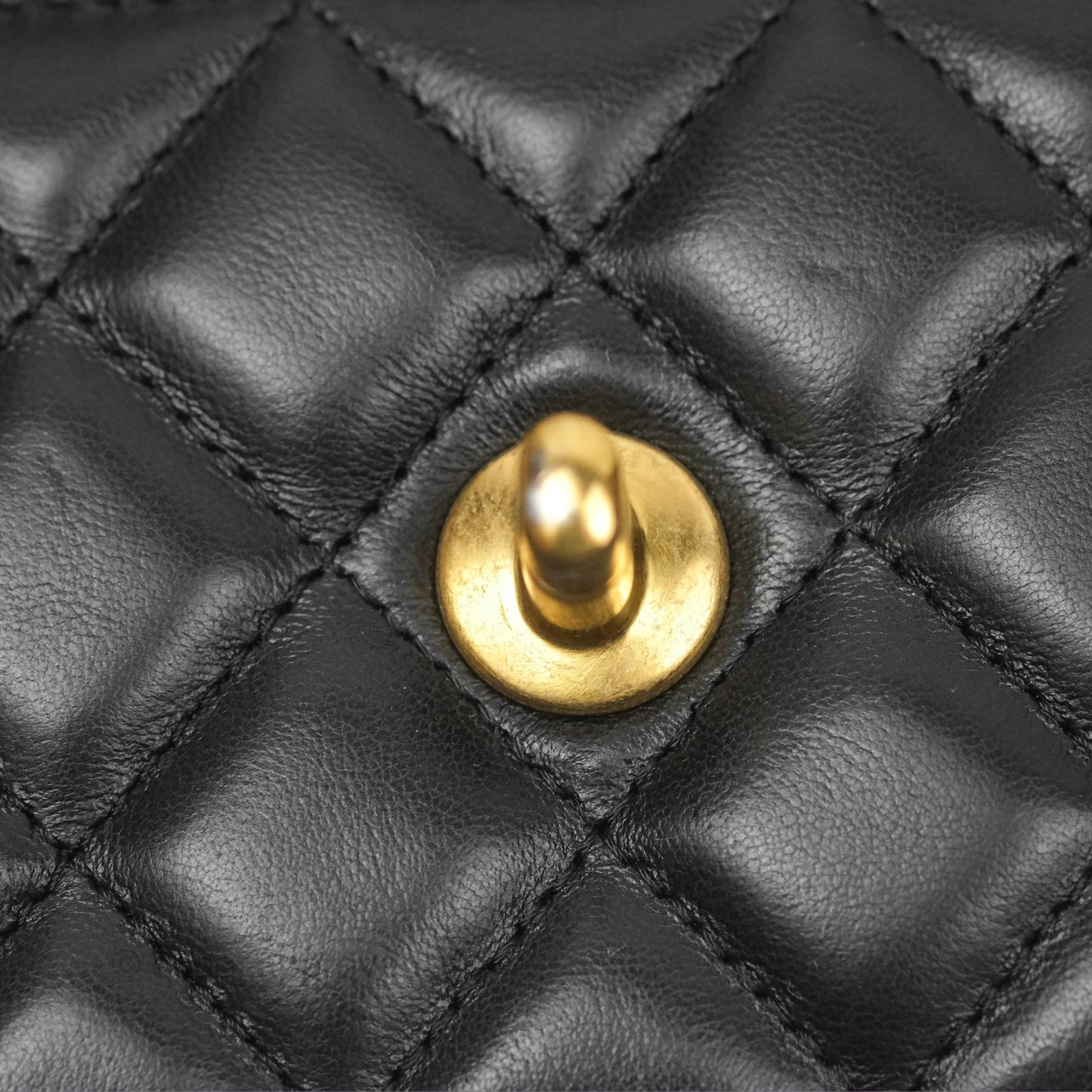 Chanel All Slide Wallet on Chain WOC Adjustable Chain Quilted Black Lambskin 22K