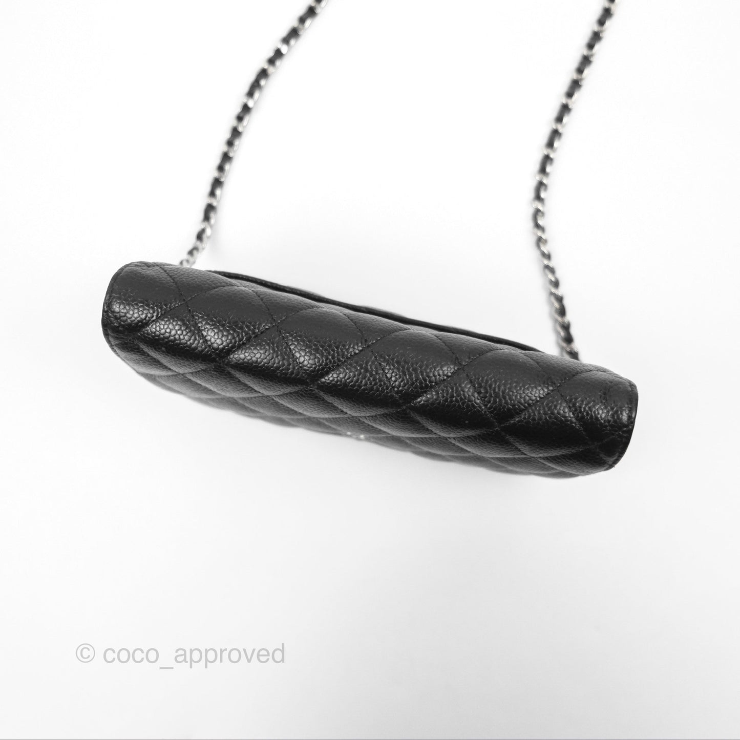 Chanel Quilted Classic WOC Black Caviar Silver Hardware