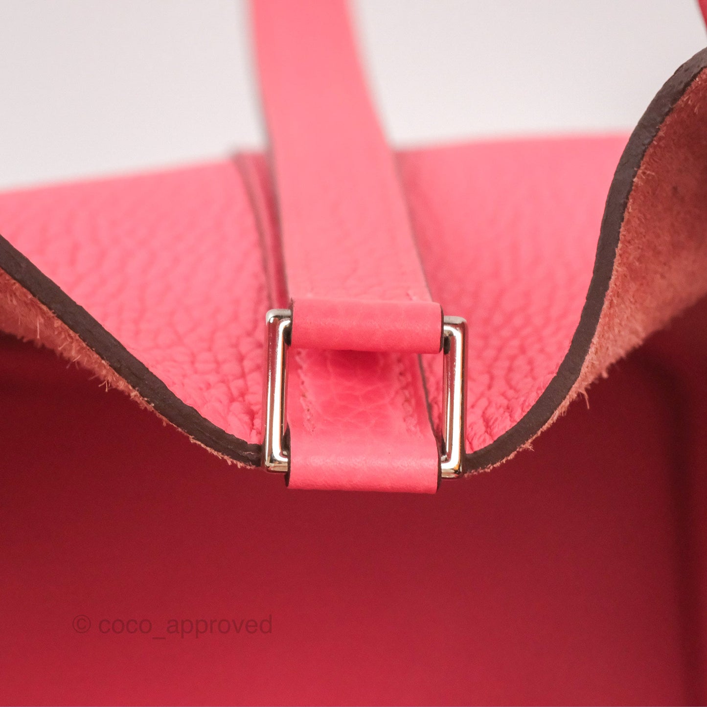 Hermès Picotin Lock 18 Rose Azalee Clemence Palladium Hardware