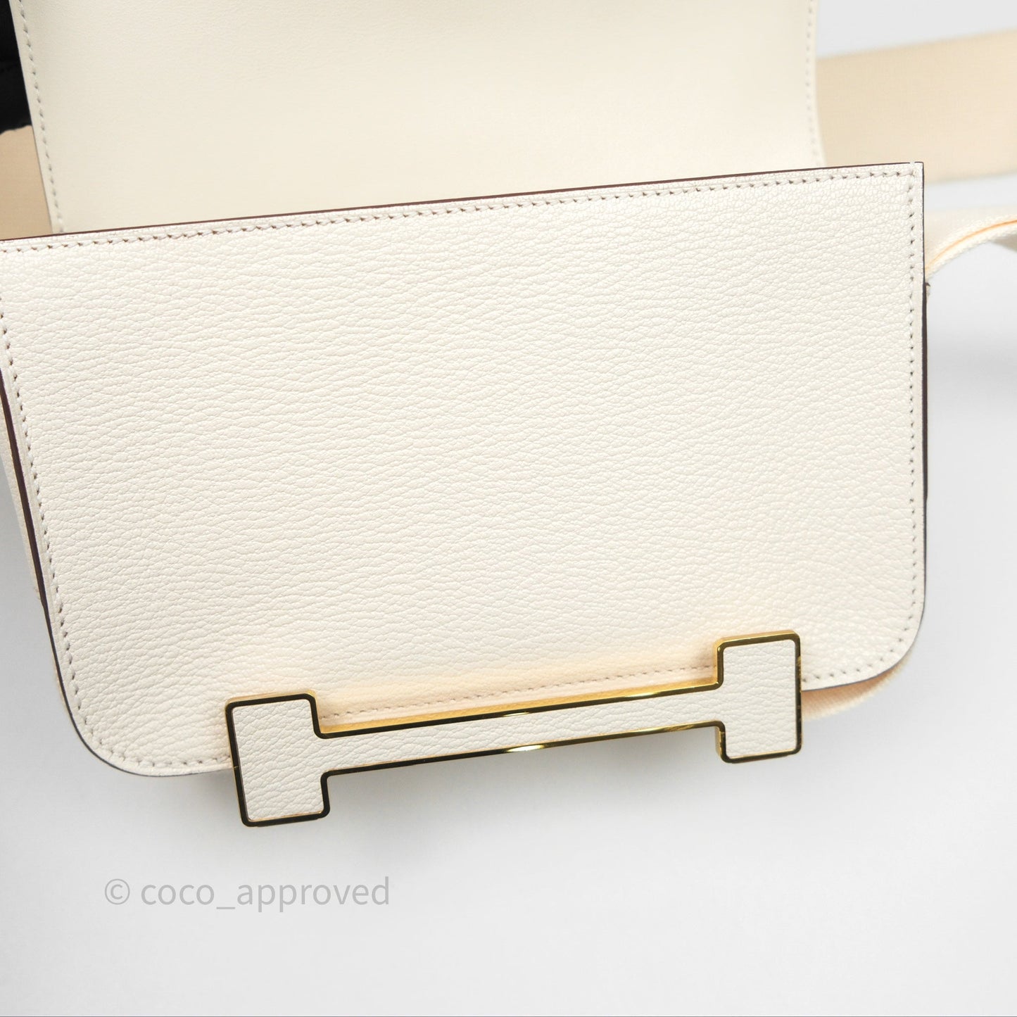 Hermès Geta Bag Nata I2 Chevre Mysore Gold Hardware
