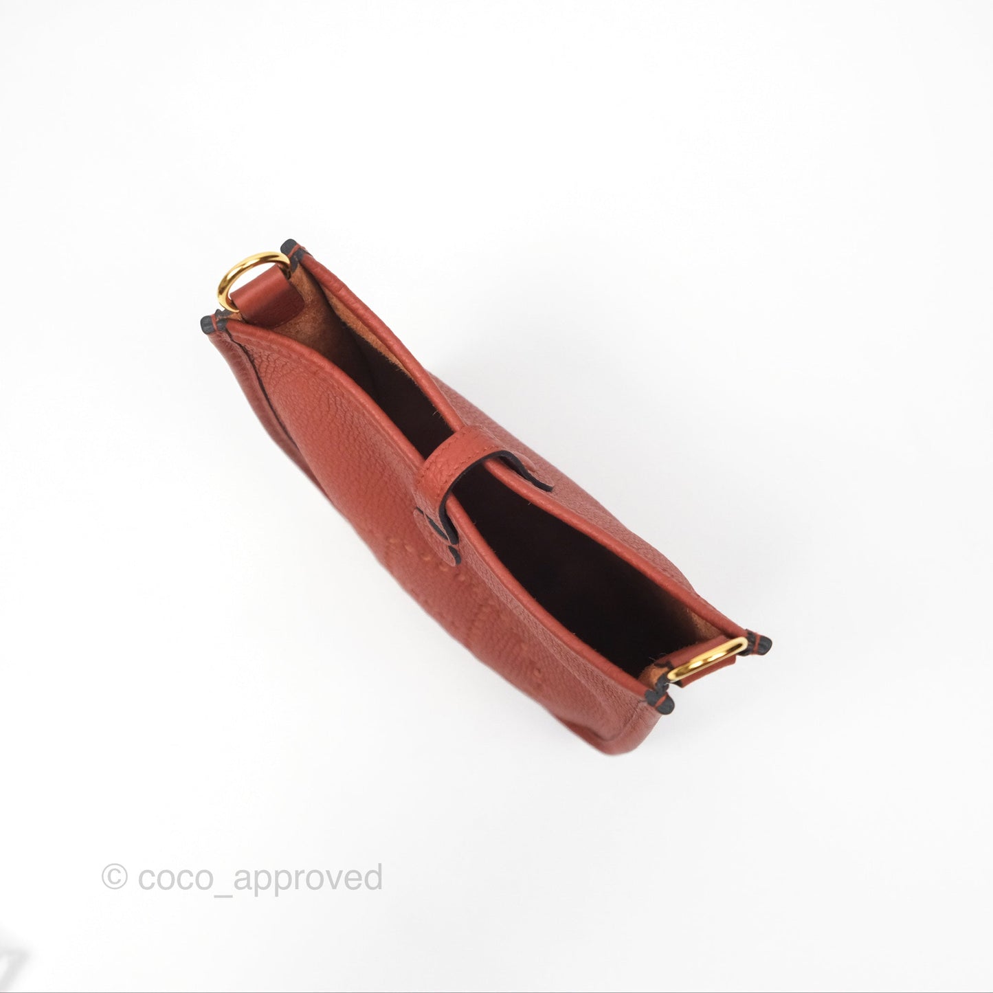 Hermès Mini Evelyne 16 Cuivre Clemence Gold Hardware
