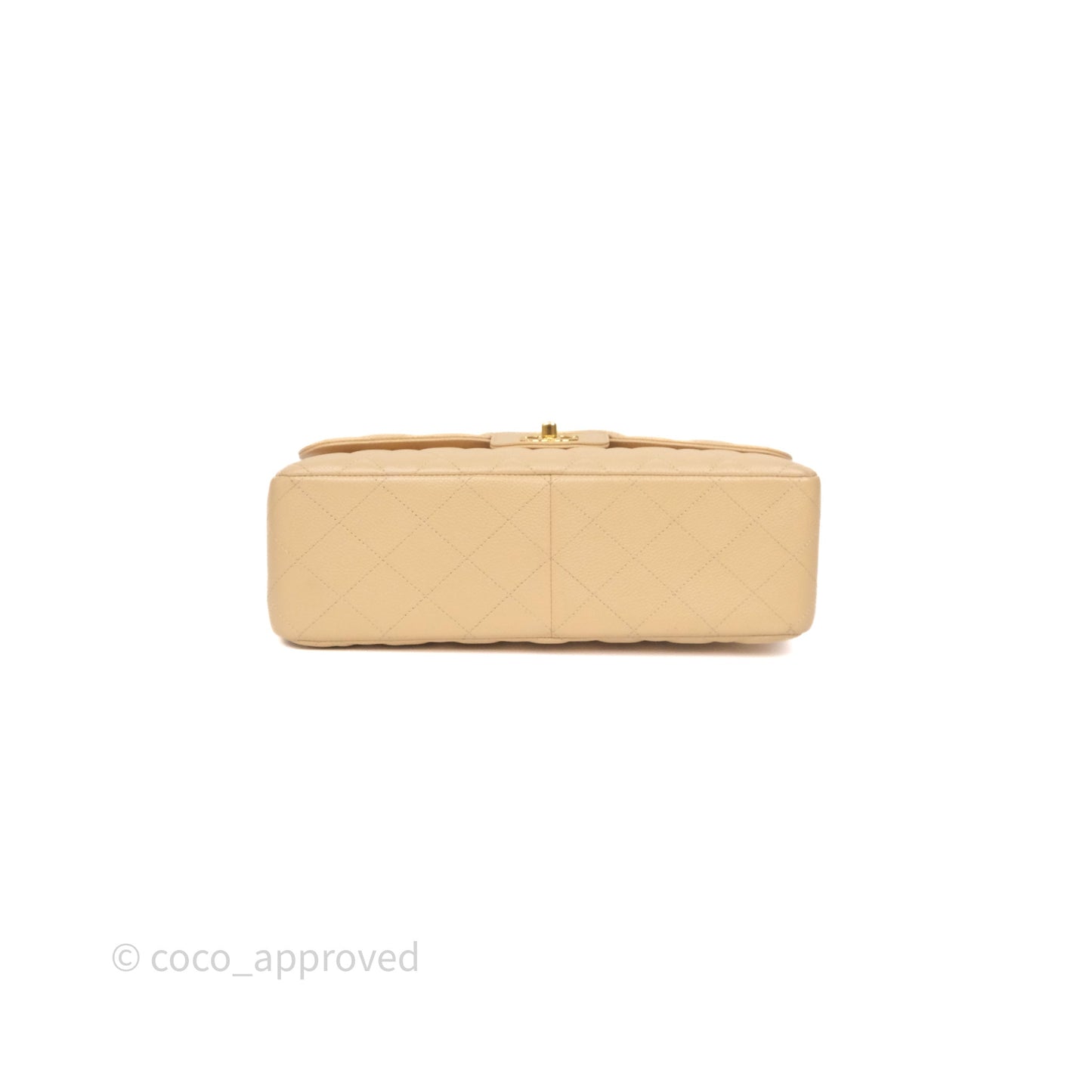 Chanel Jumbo Double Flap Beige Caviar Gold Hardware⁣⁣