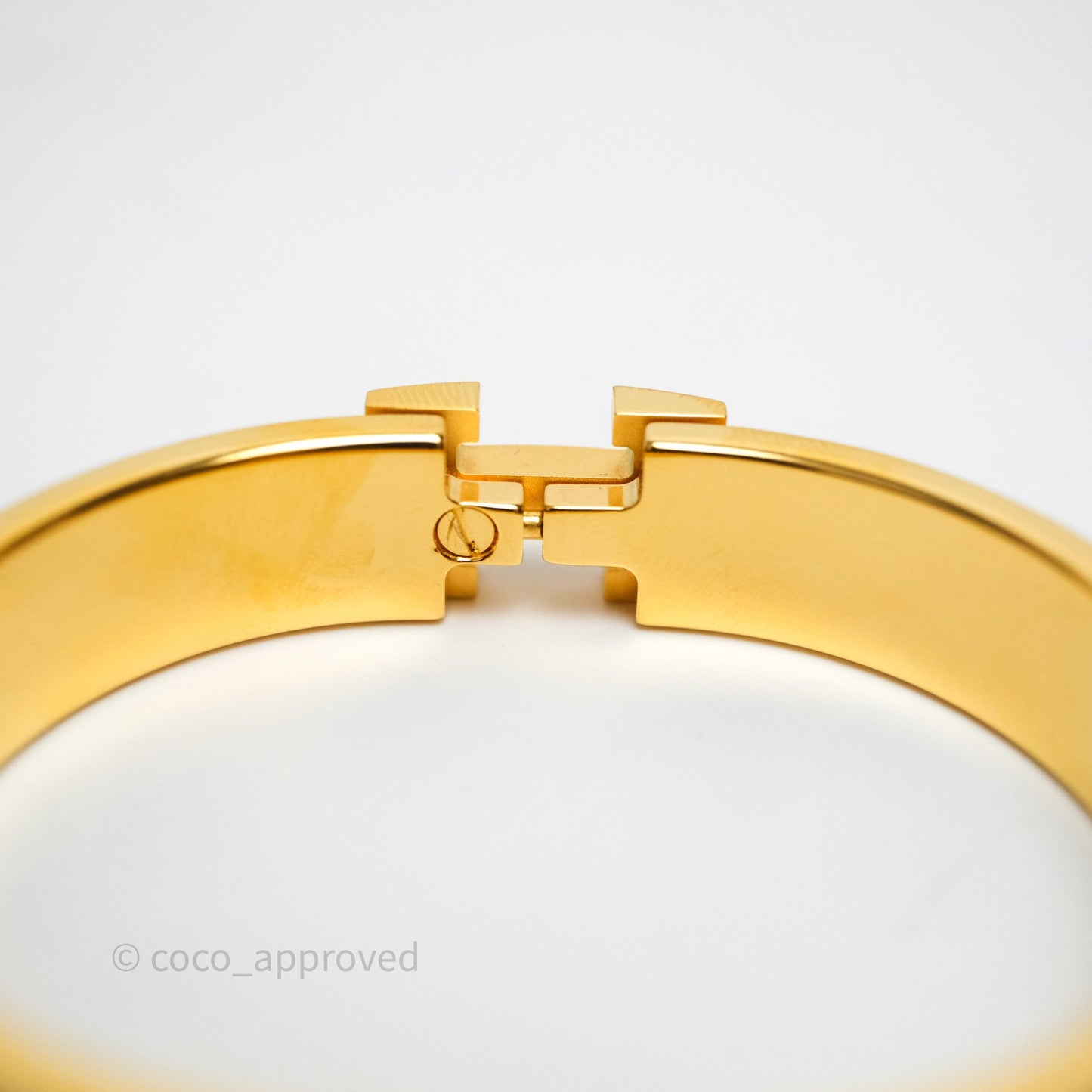 Hermès Clic H Bracelet Anémone Iris Gold Hardware