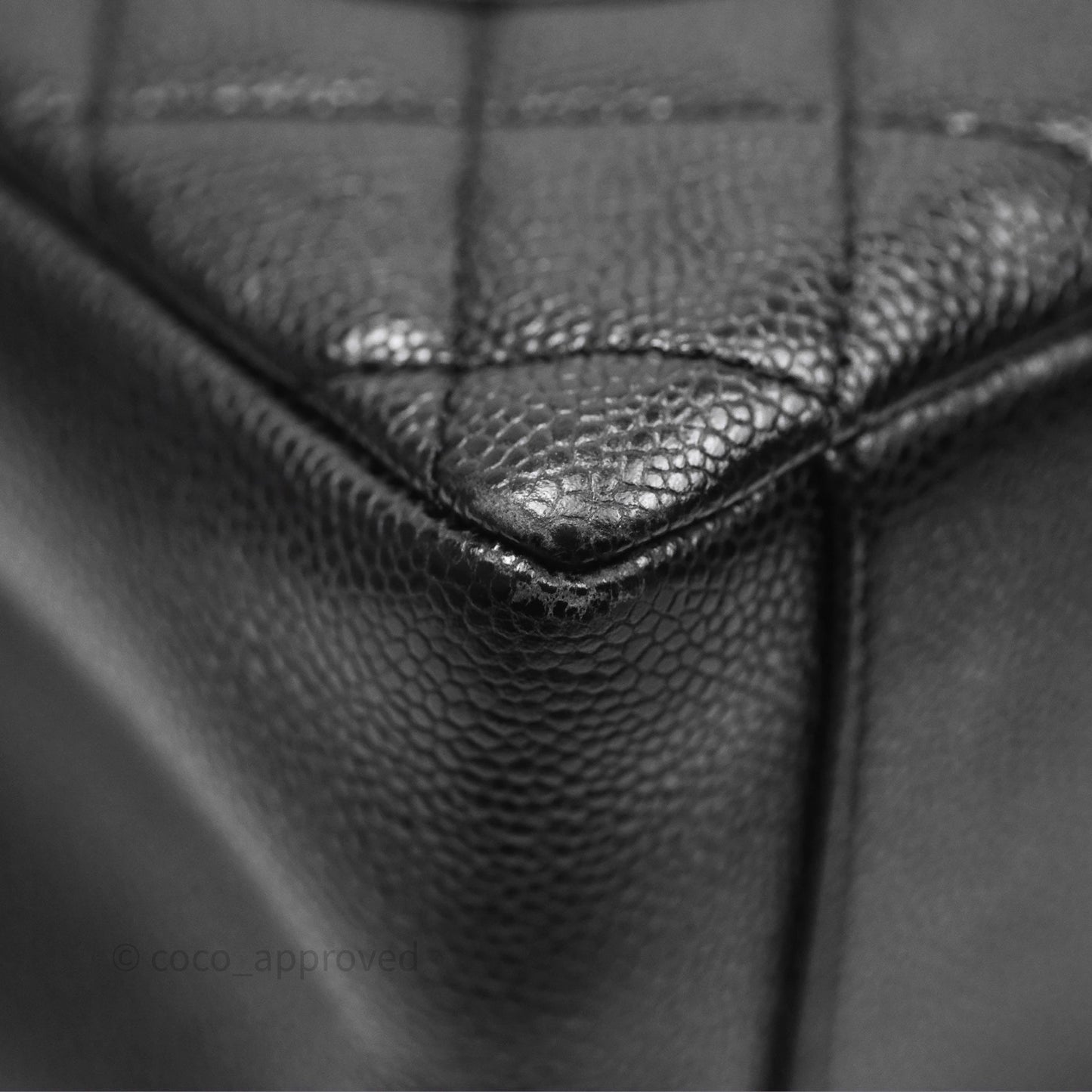 Chanel GST Black Caviar Silver Hardware