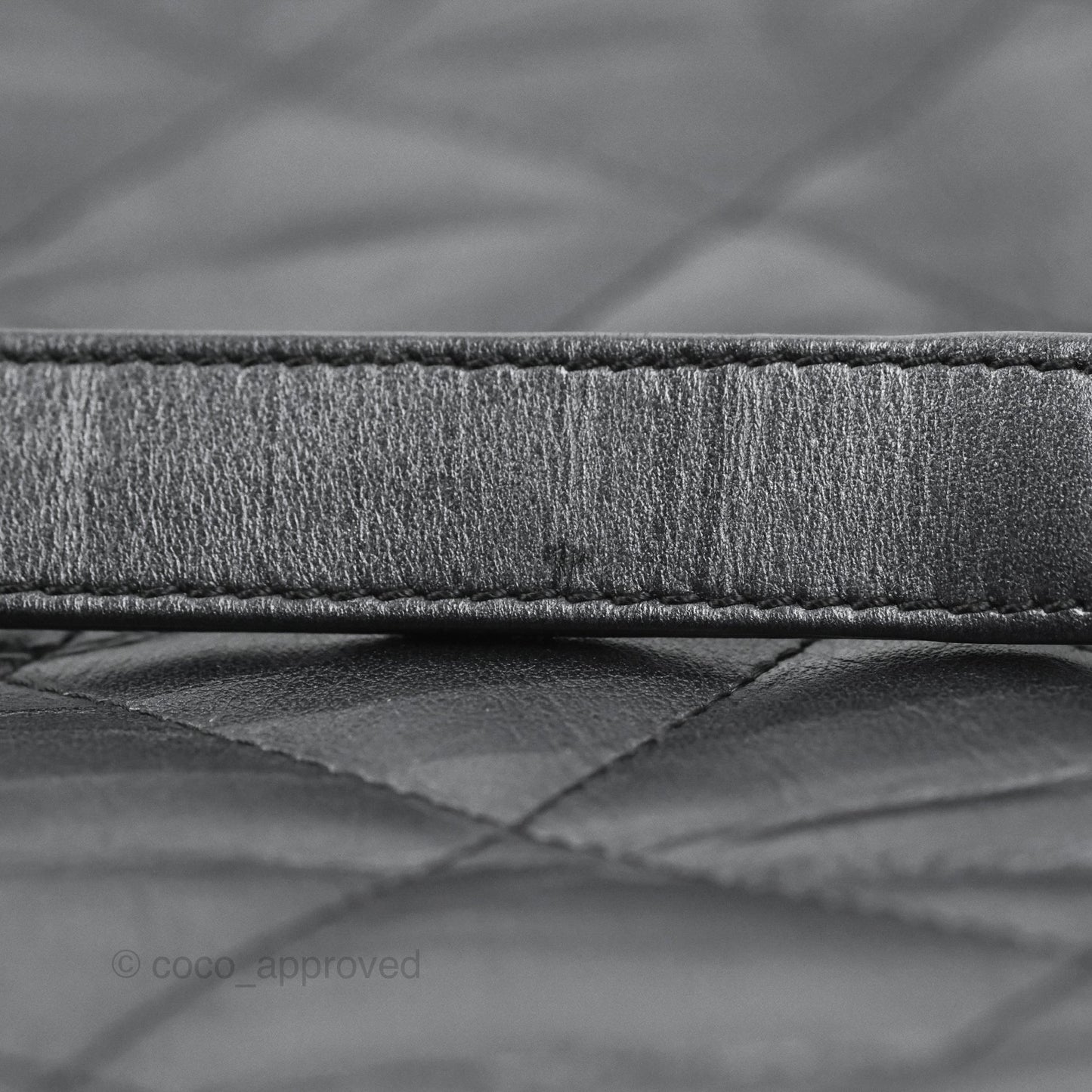 Chanel Ground Control Flap Backpack Quilted Iridescent Dark Grey Aged Calfskin Silver Hardware