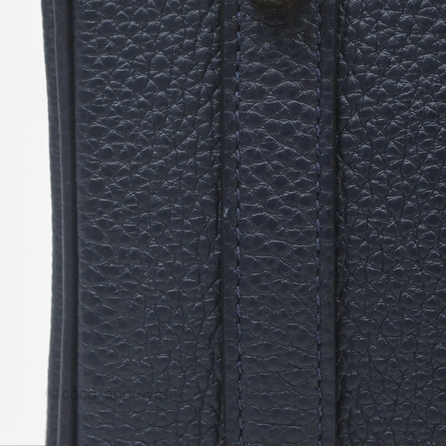 Hermès Birkin 25 Retourne Bleu Nuit 2Z Togo Gold Hardware