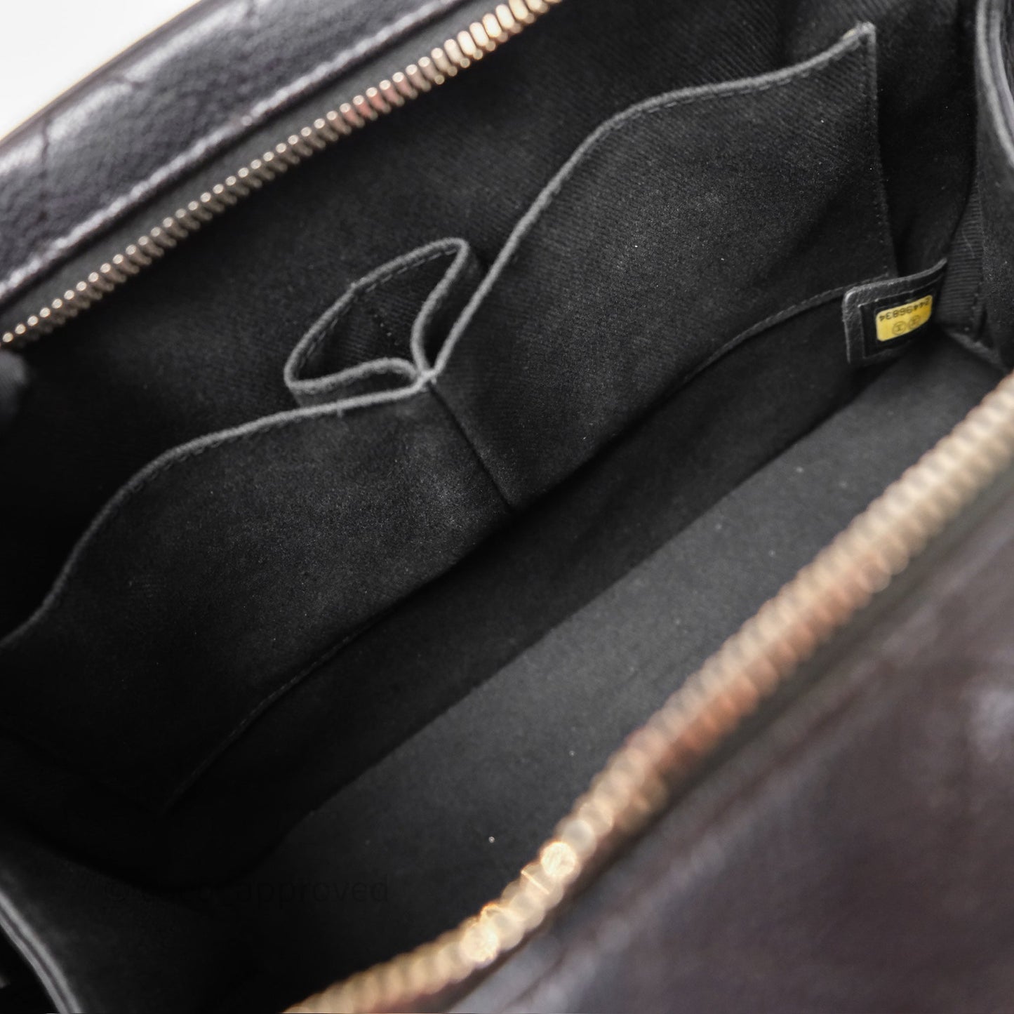 Chanel Coco Curve Vanity Black Calfskin & Goatskin Antique Gold Hardware