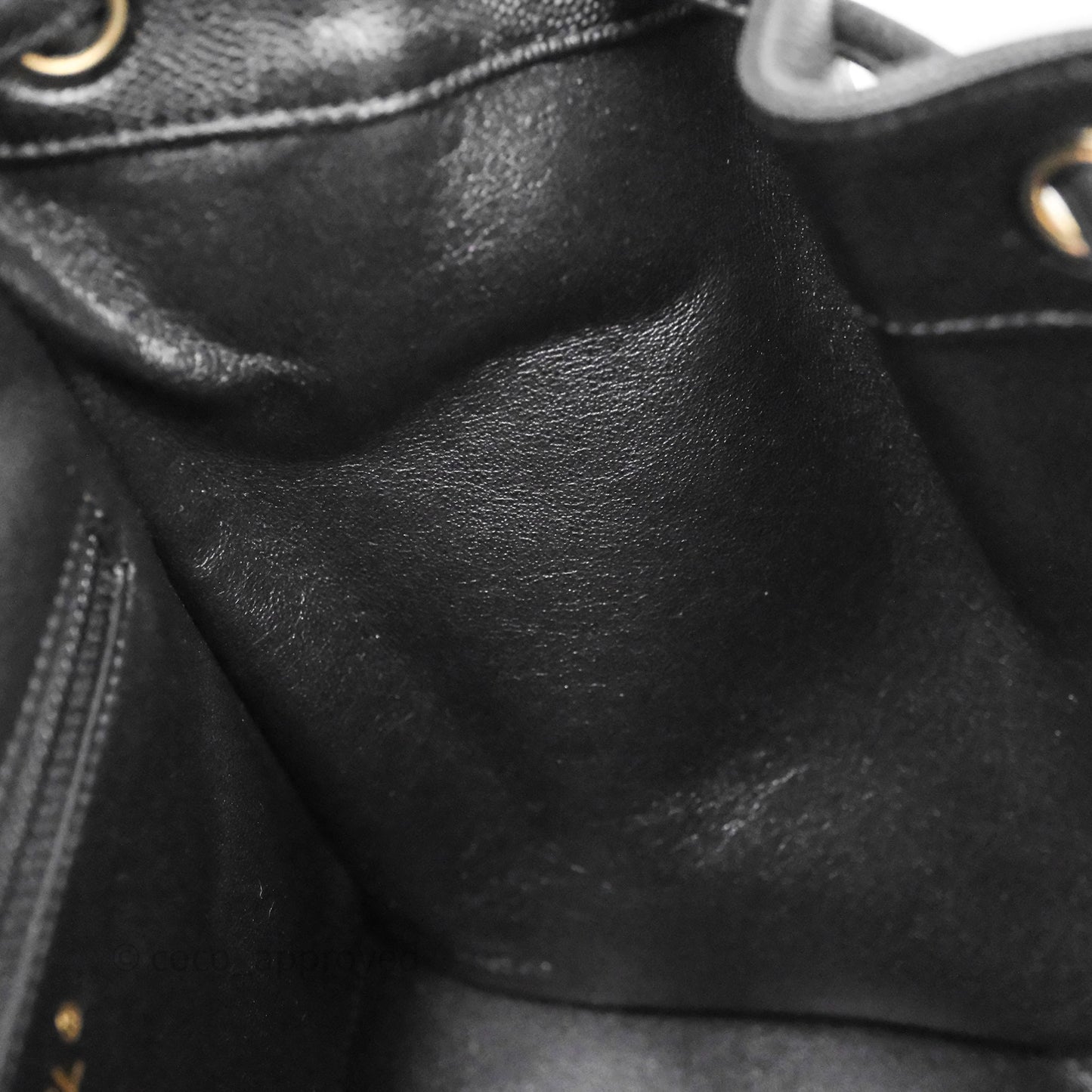 Chanel Quilted Business Affinity Backpack Black Caviar Gold Hardware