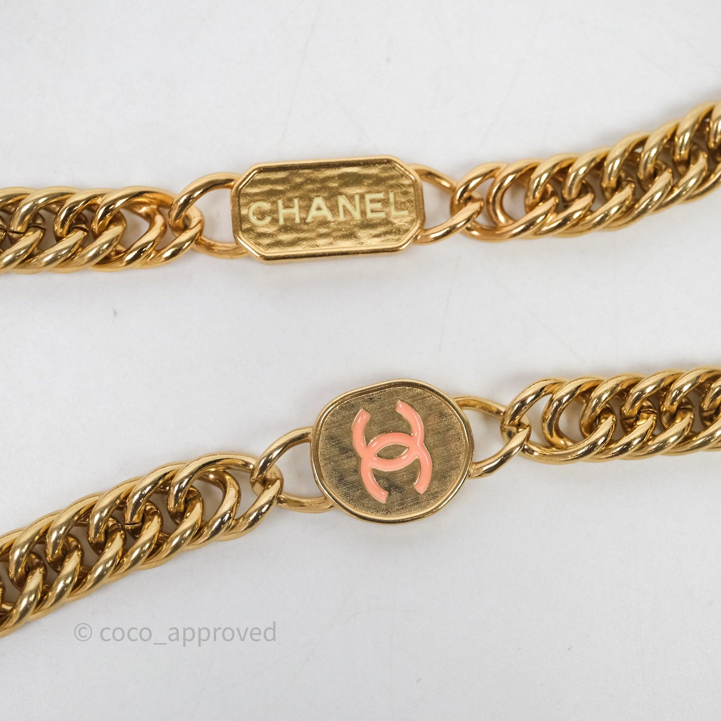 Chanel Coco Chain Vanity Blue Lambskin Gold Hardware