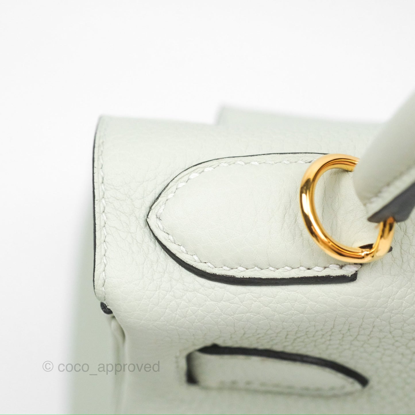 Hermès Kelly II 28 Retourne Togo Gris Neve Gold Hardware
