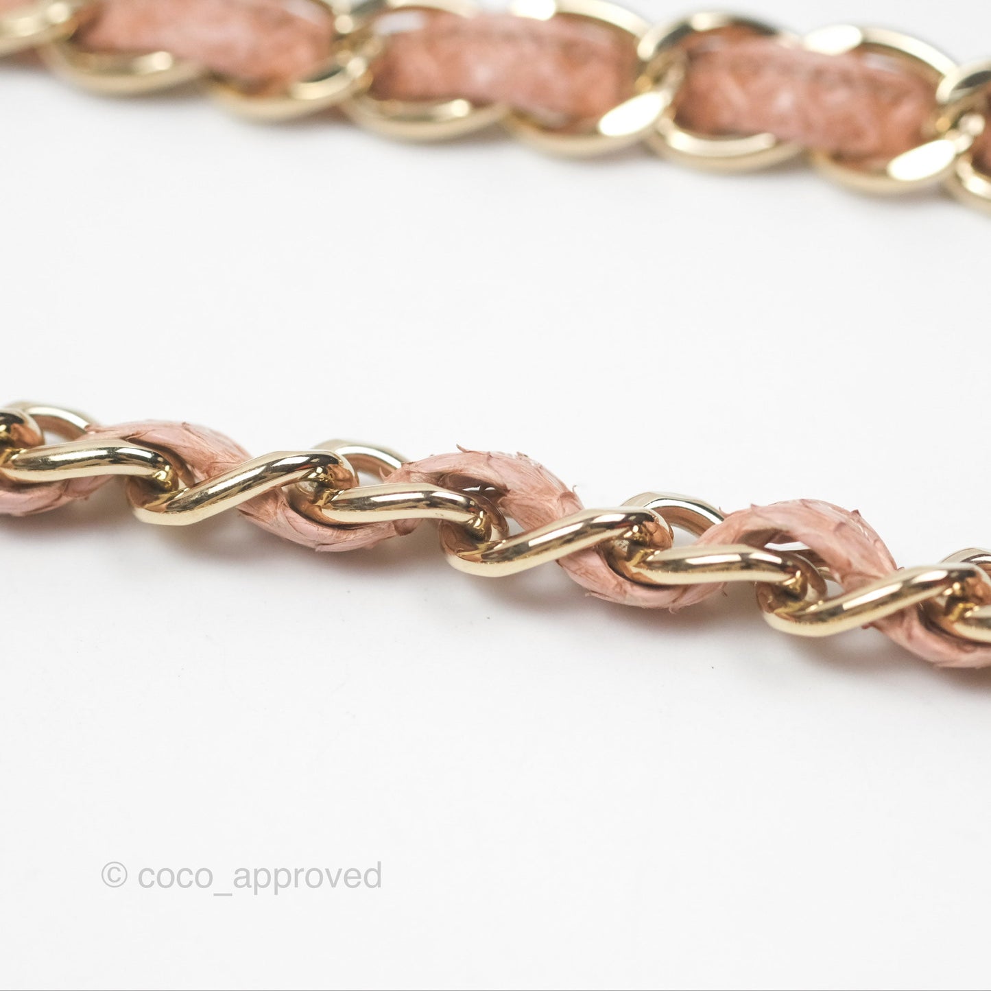 Chanel Jumbo Double Flap Python Pink Gold Hardware