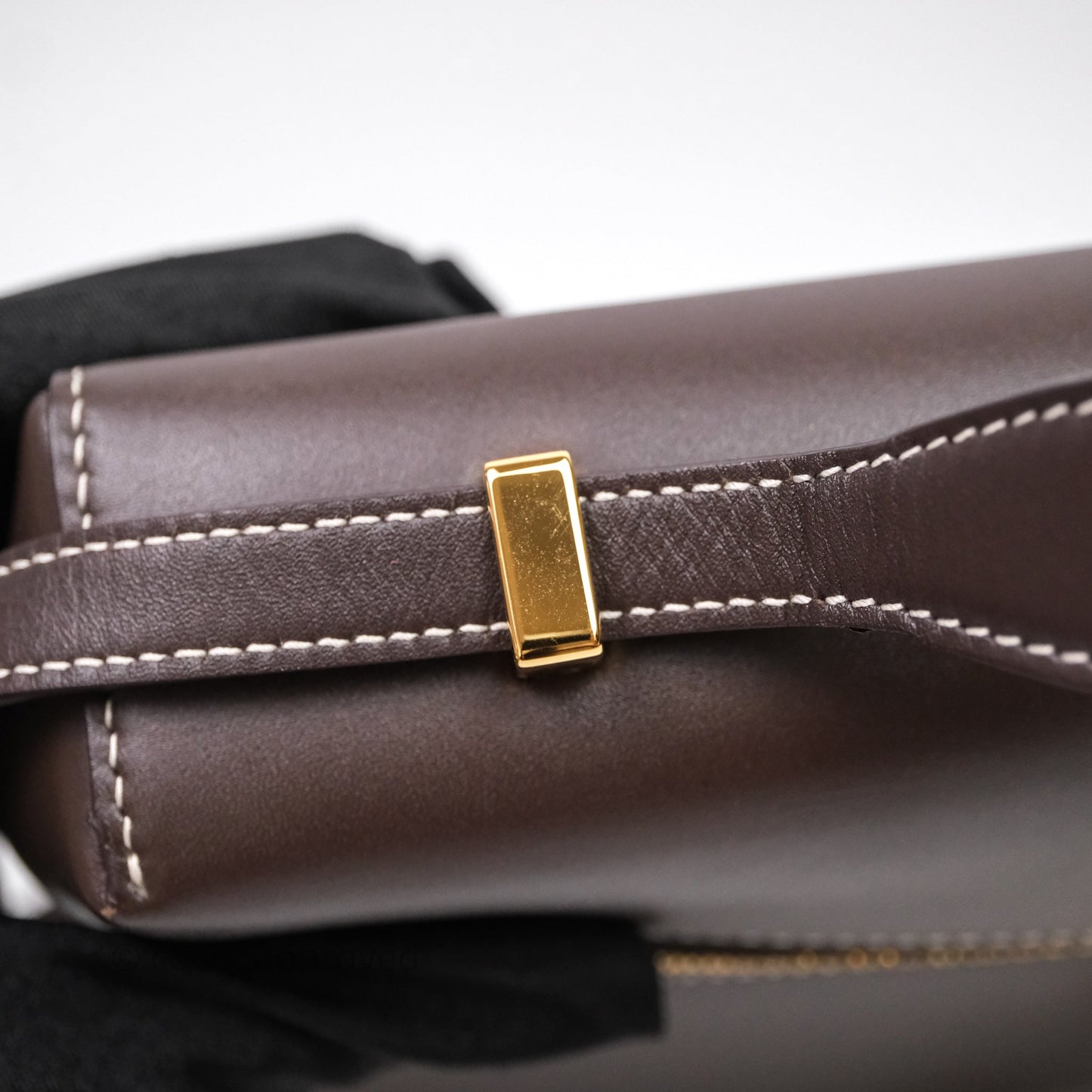 Loro Piana Extra Bag L27 Dark Choco Licorice Smooth Calfskin