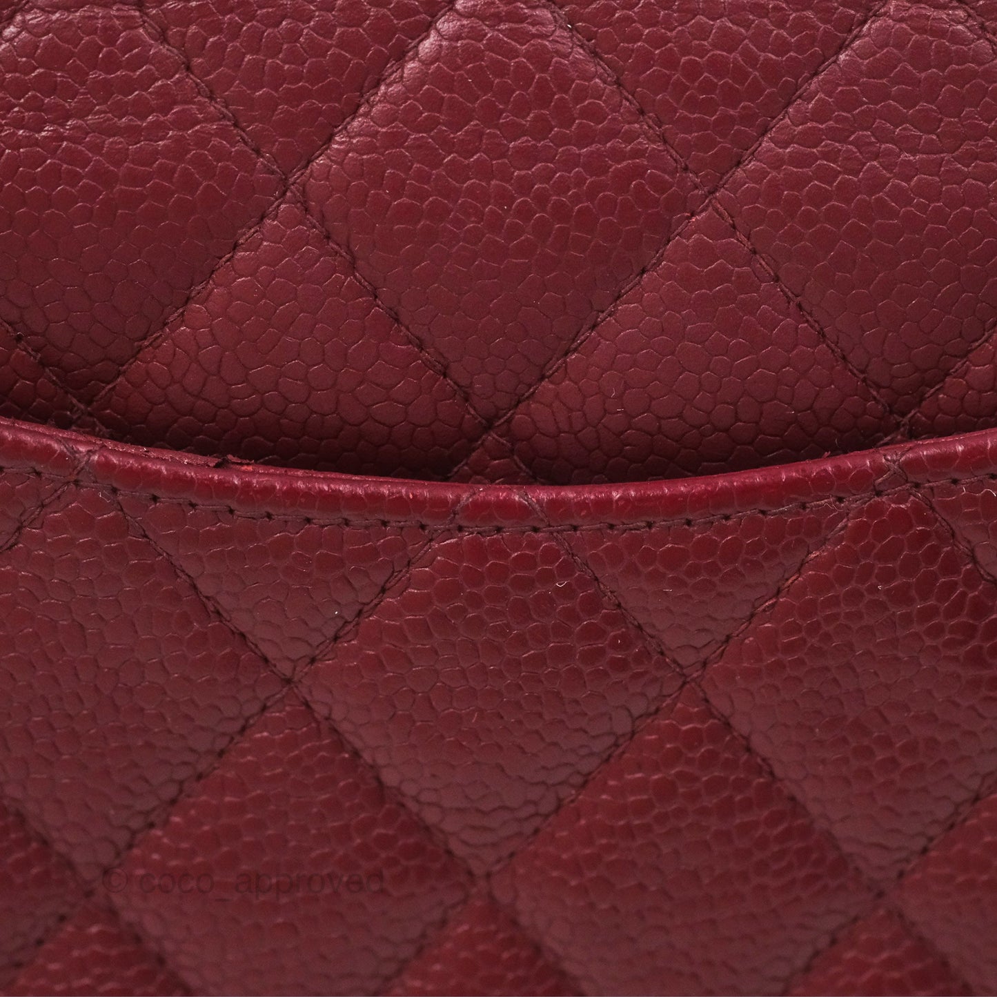 Chanel Vintage Classic Small S/M Flap Burgundy Caviar 24K Gold Hardware