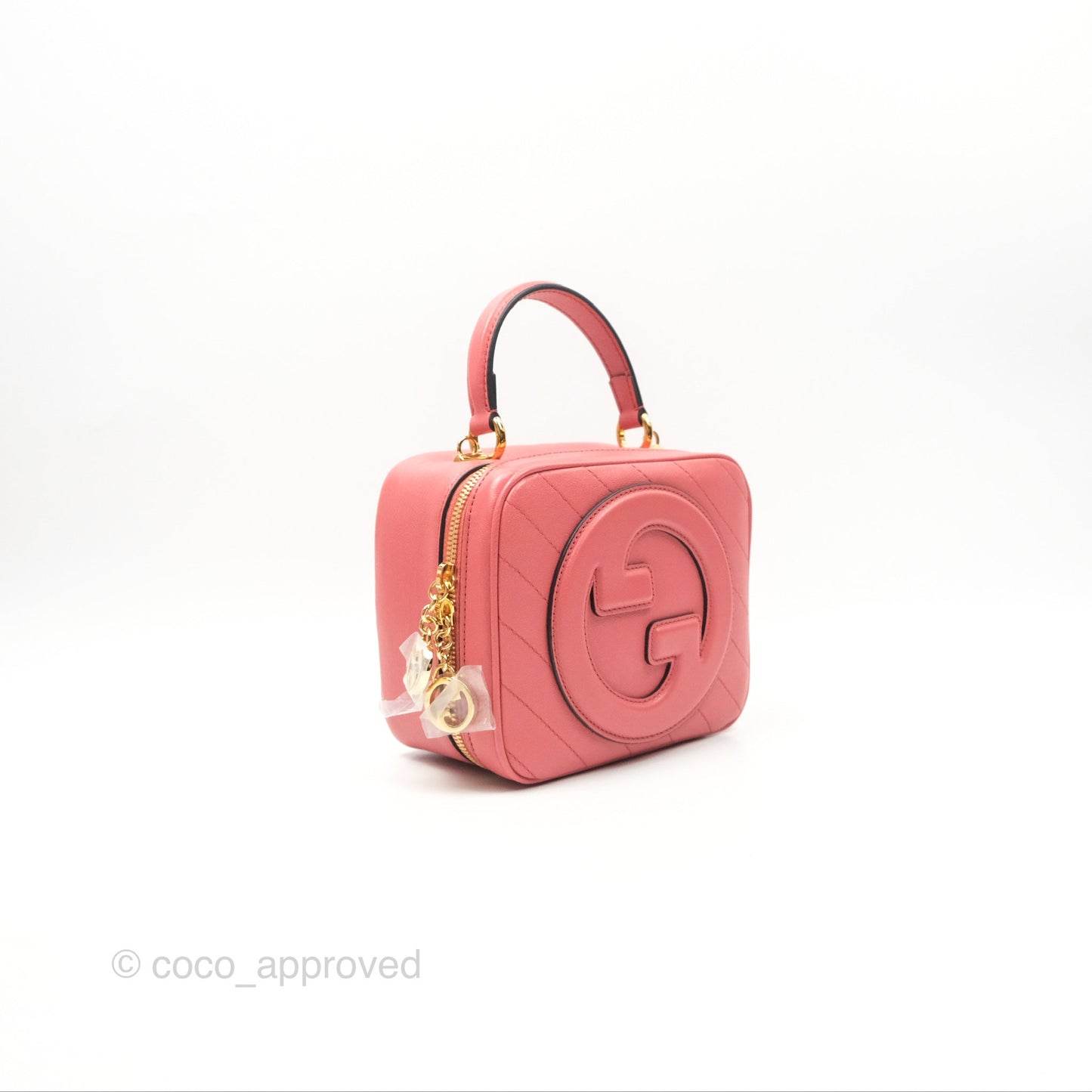 Gucci Blondie Top Handle Bag Pink Leather