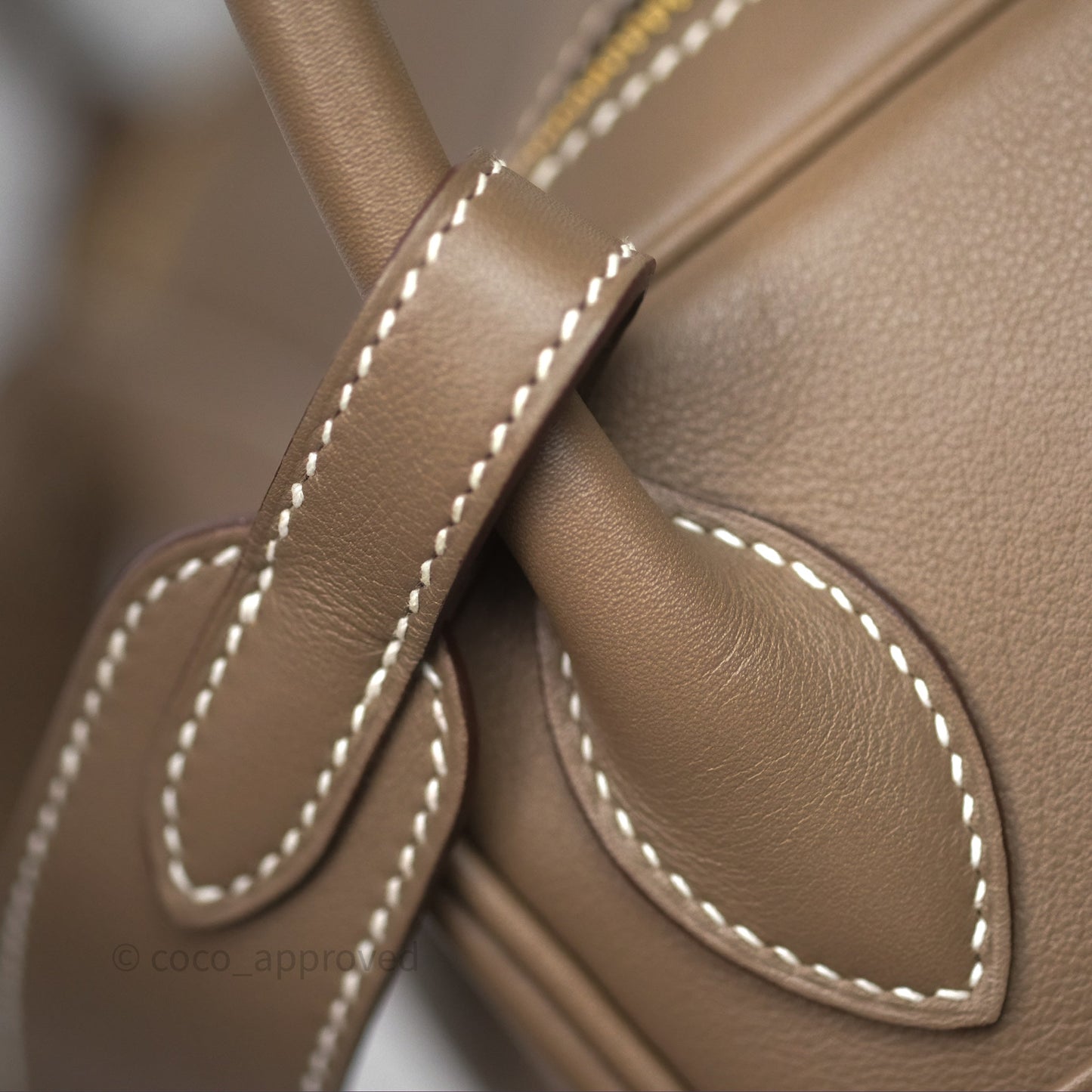 Hermès Lindy 30 Etoupe 18 Swift Gold Hardware