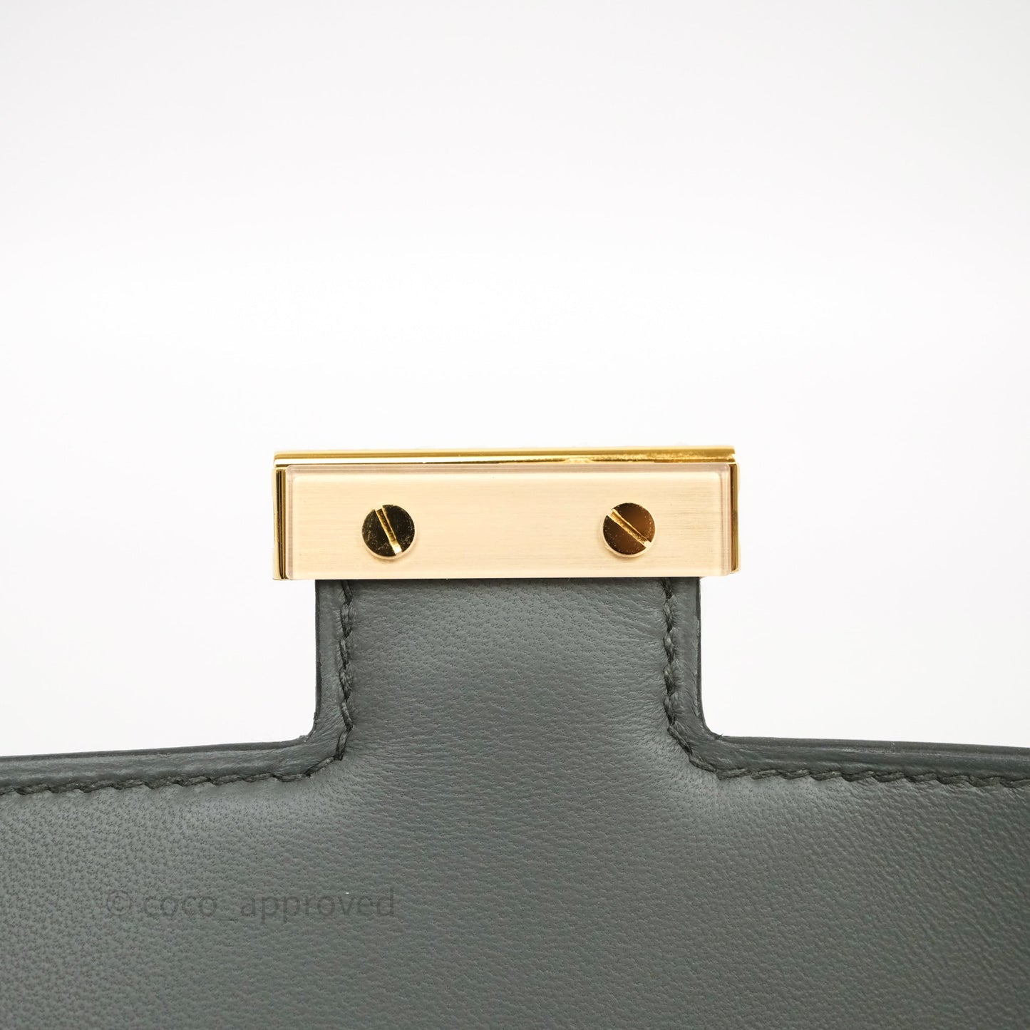 Hermès Constance Mini 18cm Vert Amande 63 Epsom Gold Hardware