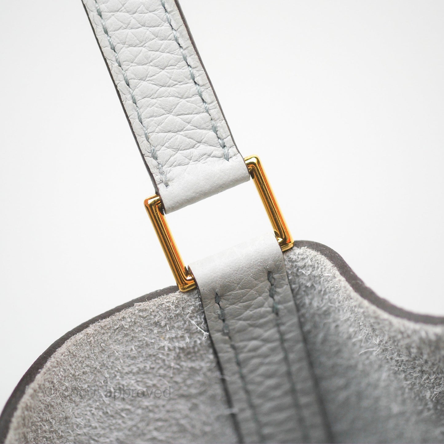 Hermès Picotin Lock 22 Bleu Pale Clemence Gold Hardware