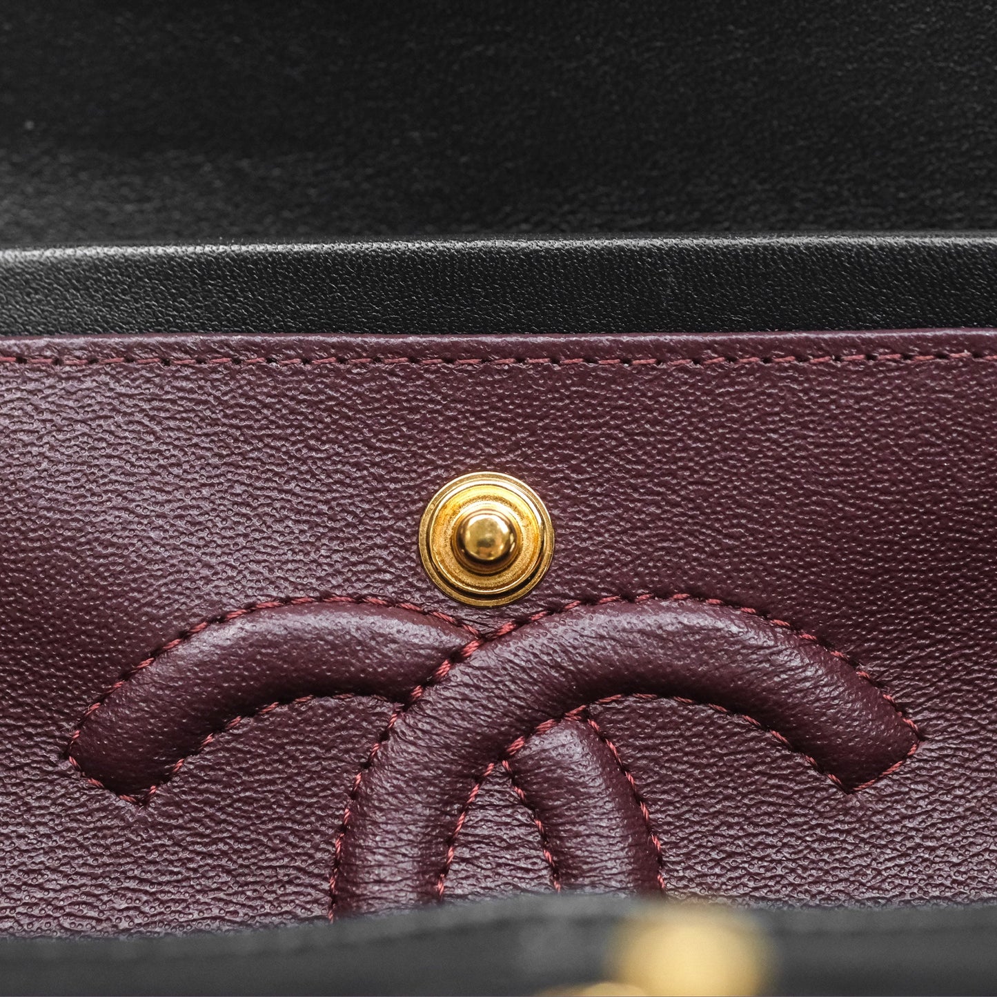 Chanel Small Classic Flap Quilted Black Lambskin Gold Hardware