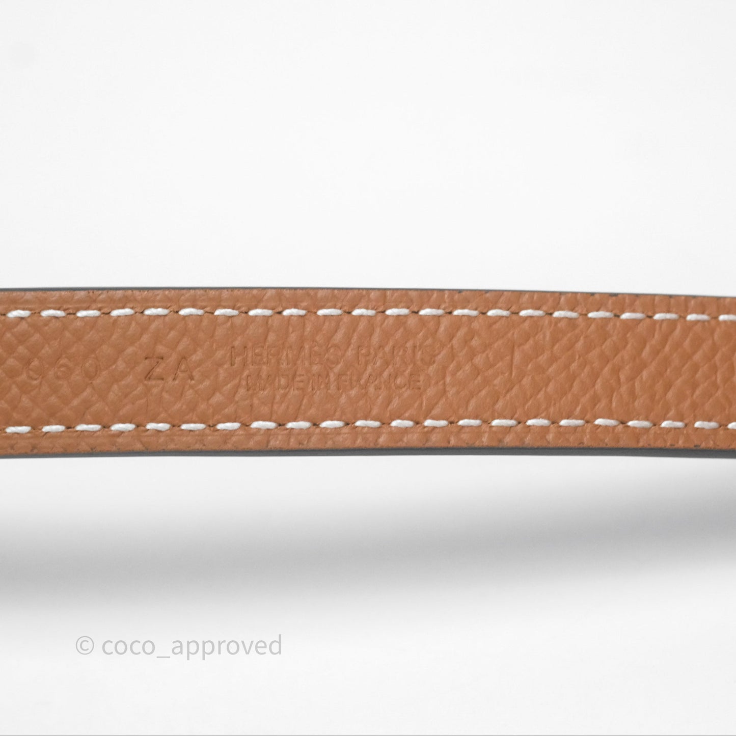 Hermès Swift/Epsom Lucky 15 Belt Gold Hardware