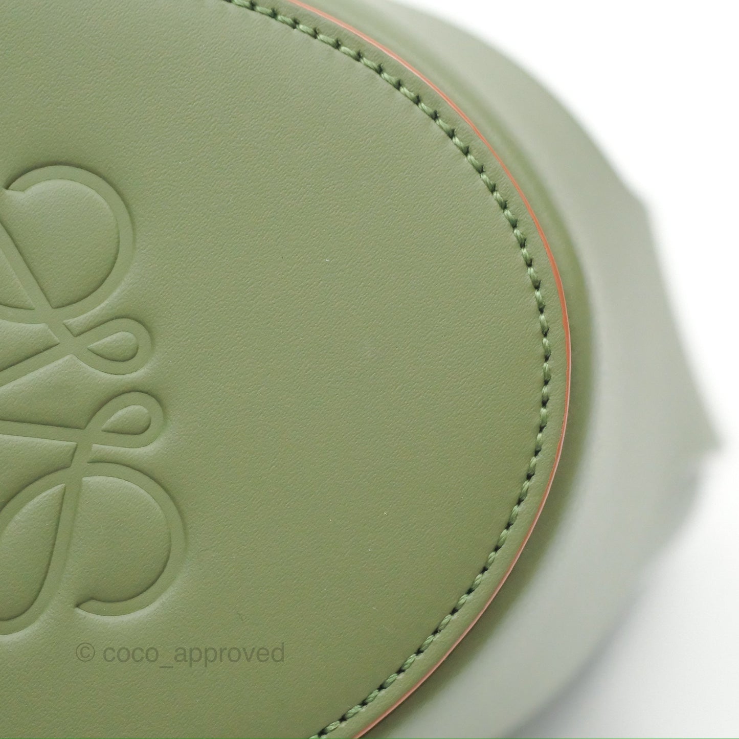 Loewe Mini Balloon Bucket Bag Green Calfskin