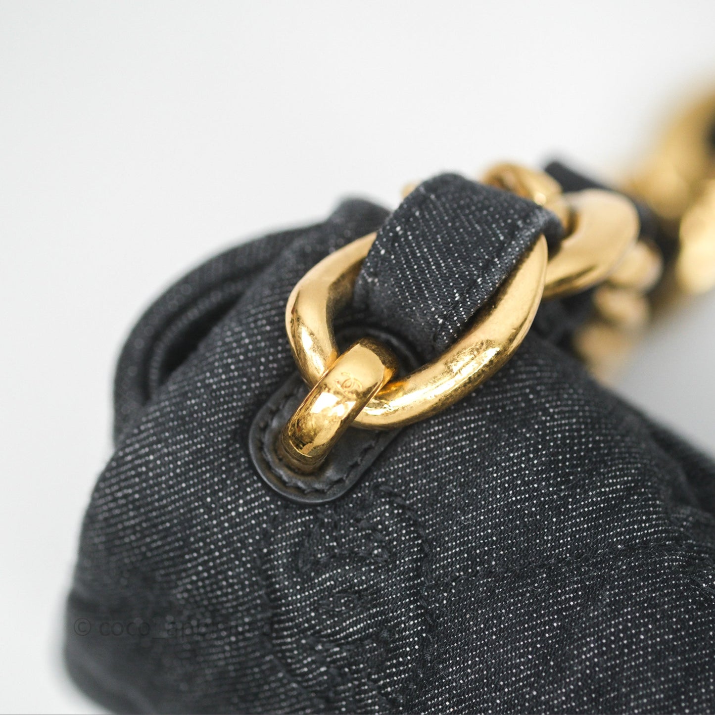 Chanel Medium Funky Town Flap Denim Aged Gold Hardware 22S