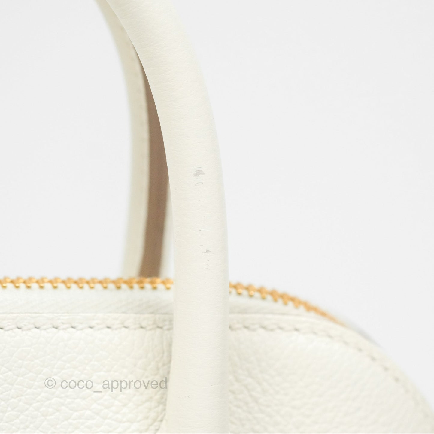 Hermès Bolide 1923 25 Mushroom 0T/Biscuit 48 Evercolor Gold Hardware