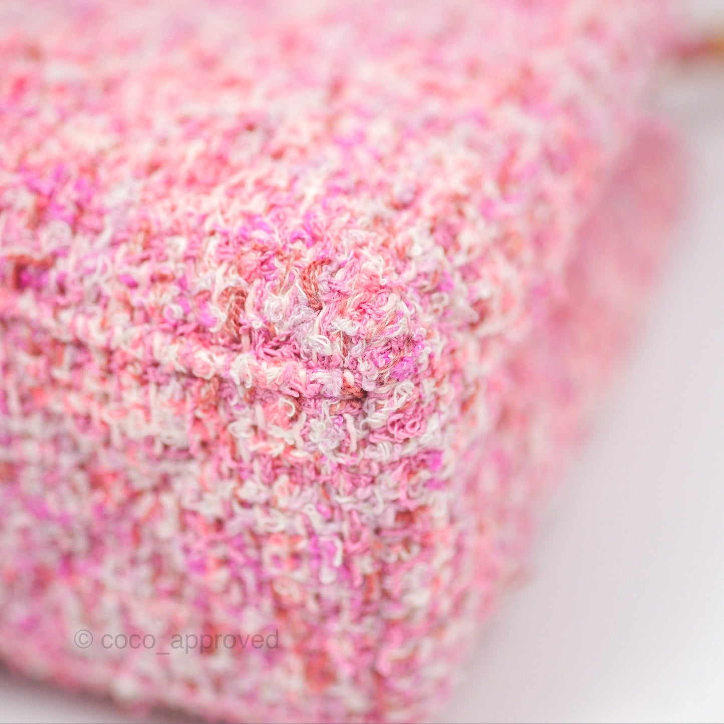 Chanel Kelly Bag Pink Tweed Aged Gold Hardware