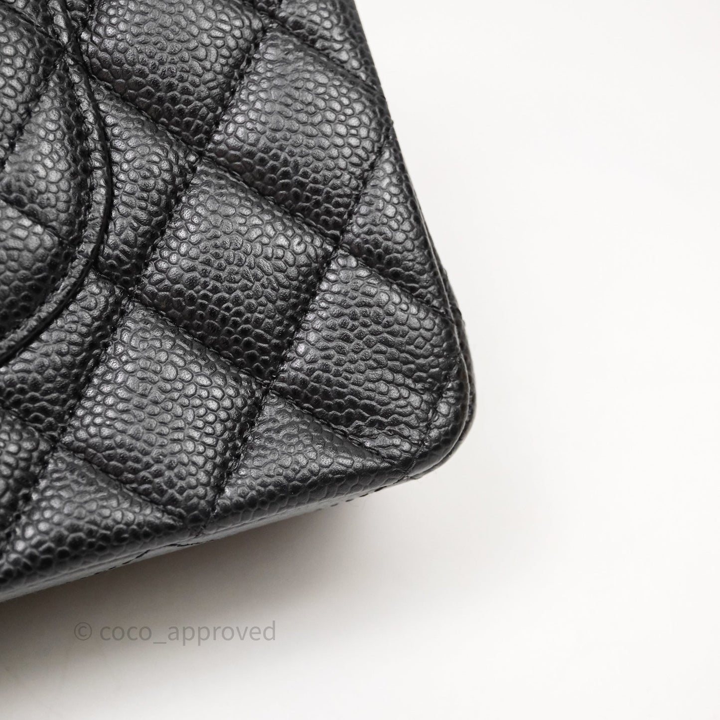 Chanel Medium Classic Flap Quilted Black Caviar Gold Hardware