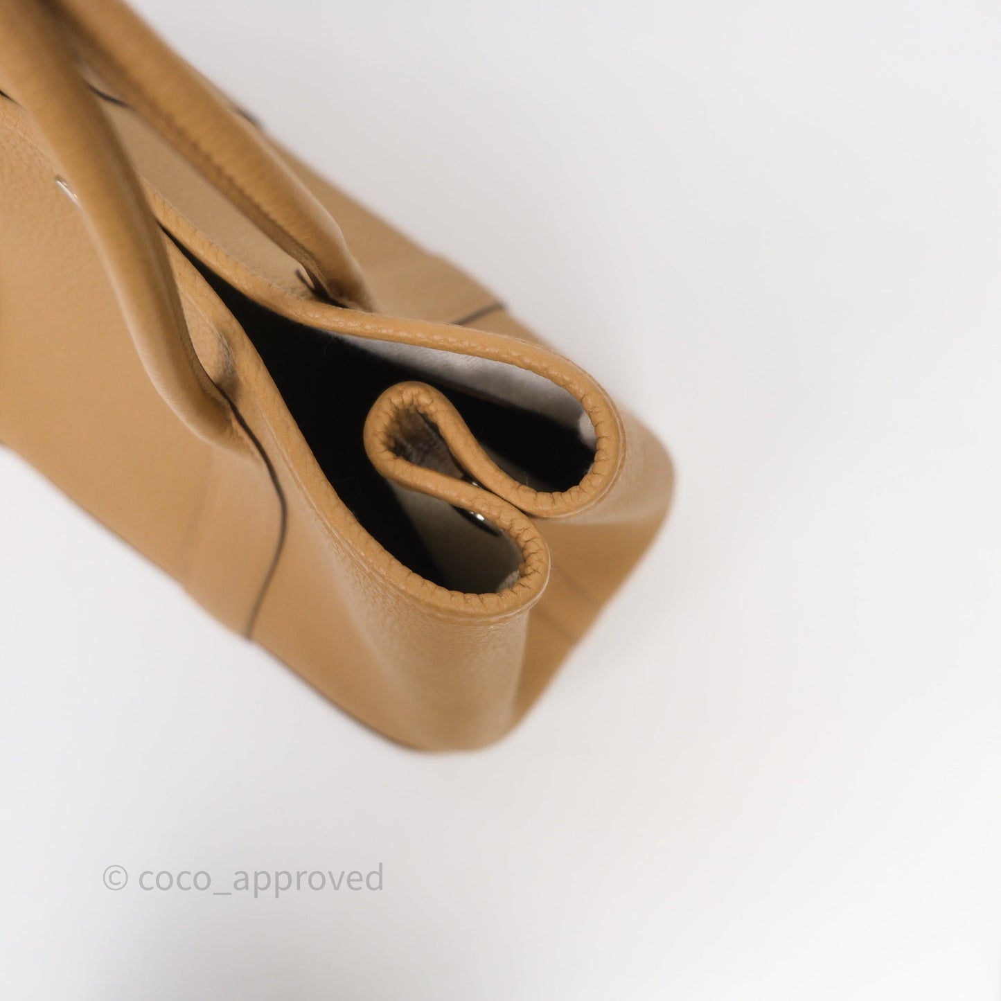 Hermès Garden Party 30 Biscuit 4B Veau Negonda Palladium Hardware