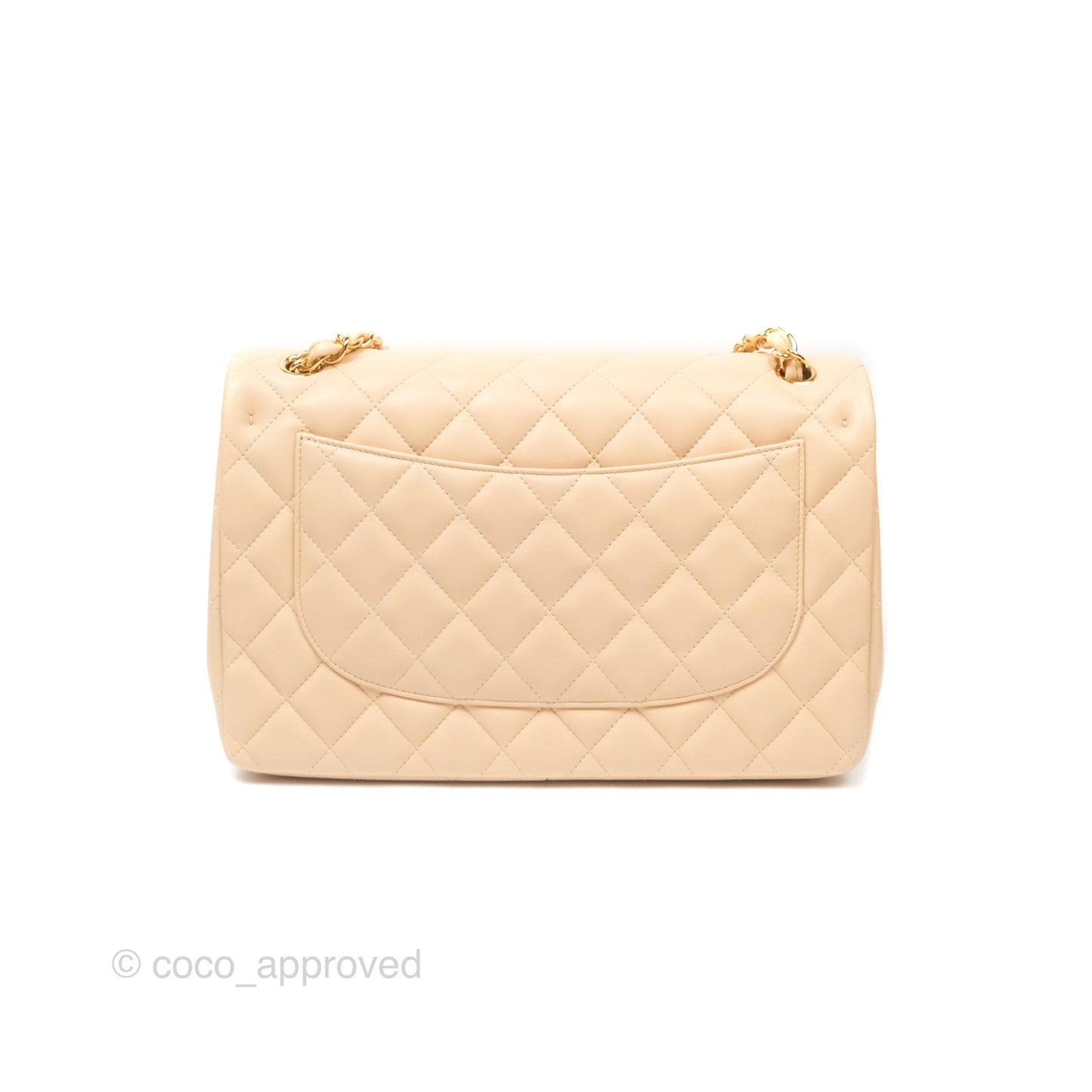 Chanel Jumbo Double Flap Beige Lambskin Gold Hardware⁣⁣