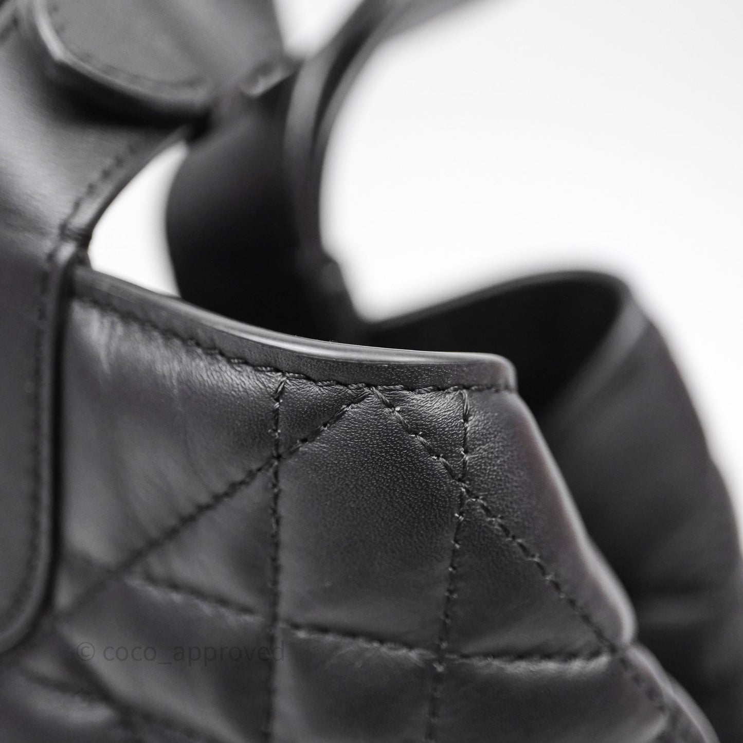 Christian Dior Medium Dior Toujours Bag Black Macrocannage Calfskin