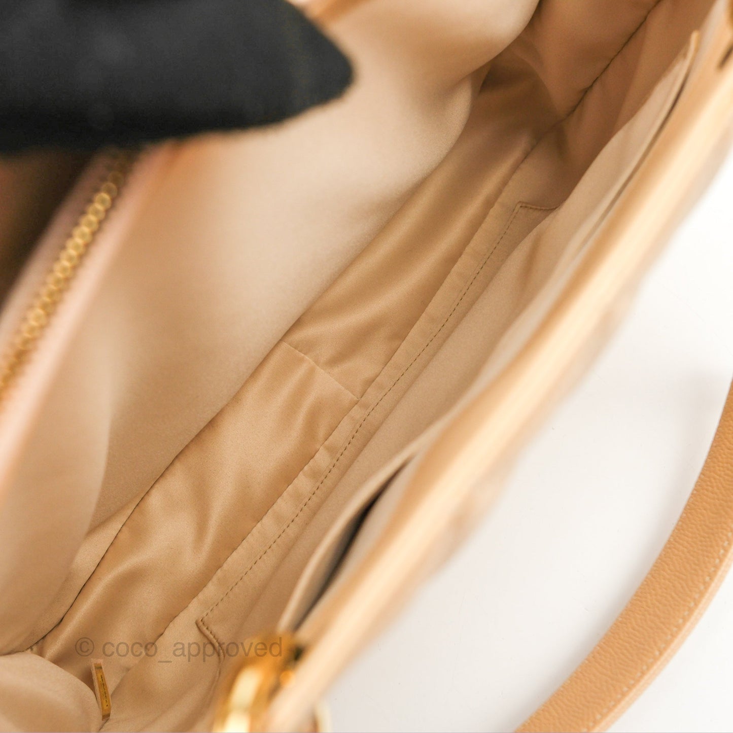 Chanel GST Beige Caviar Gold Hardware