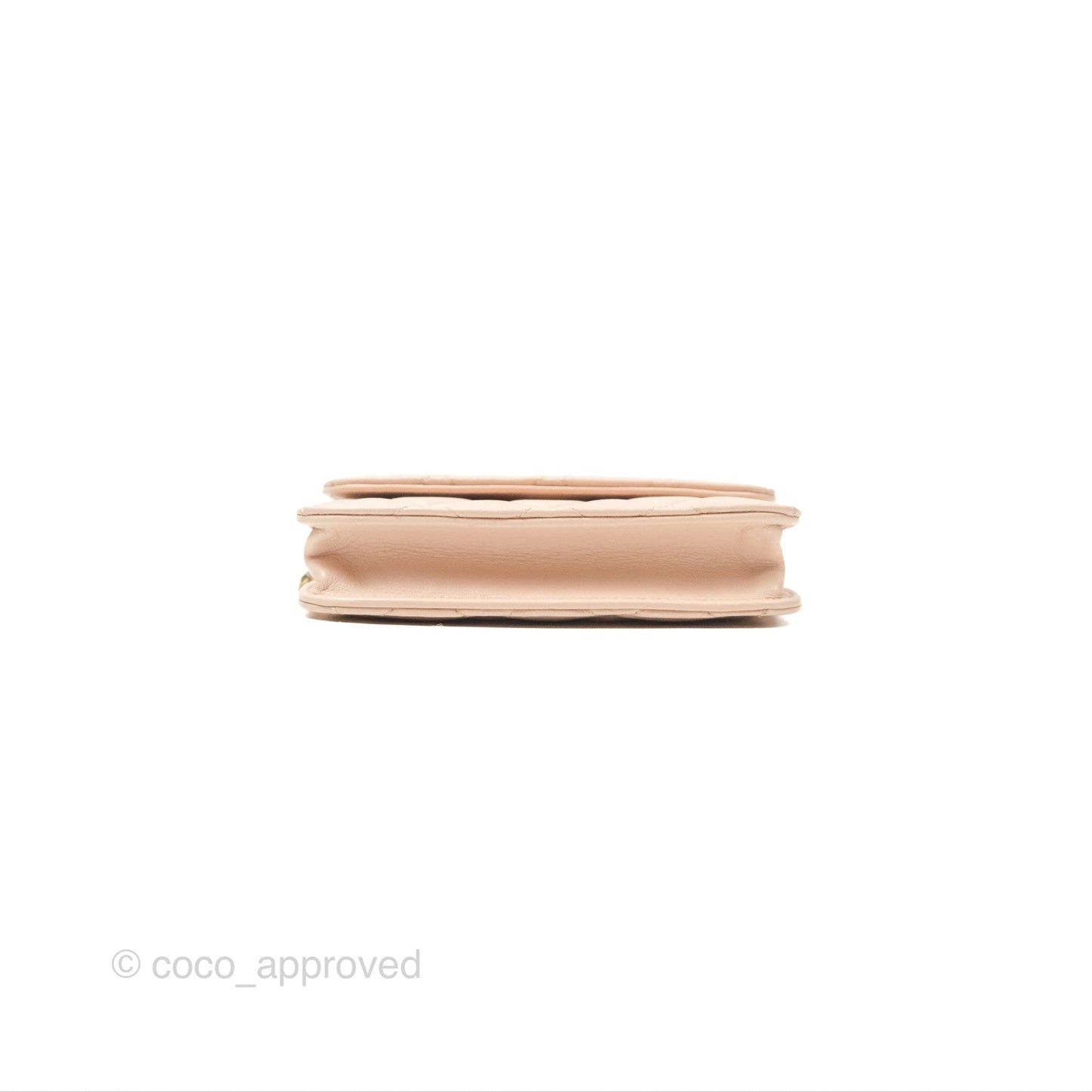 Chanel Mini Pearl Crush Clutch With Chain Belt Rose Clair Pink Aged Gold Hardware