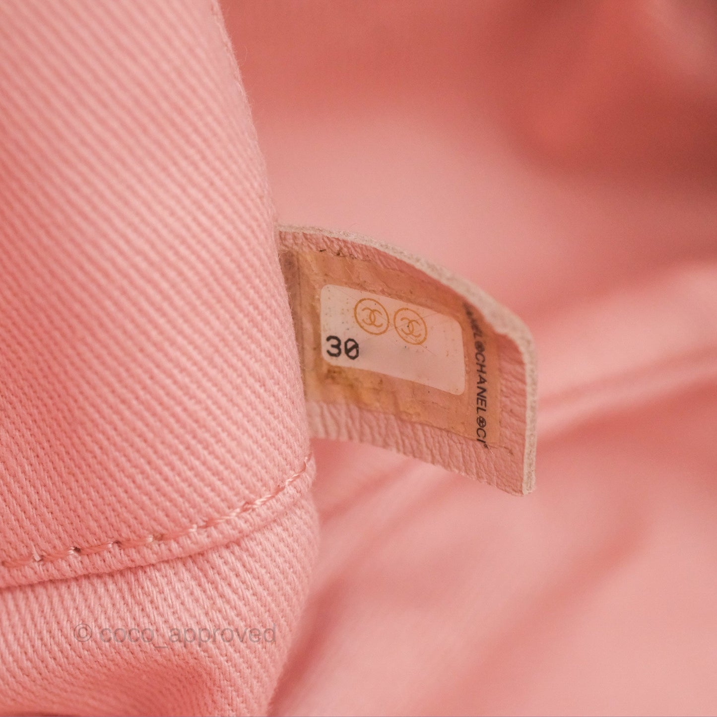 Chanel Large Deauville Pink Canvas 20A