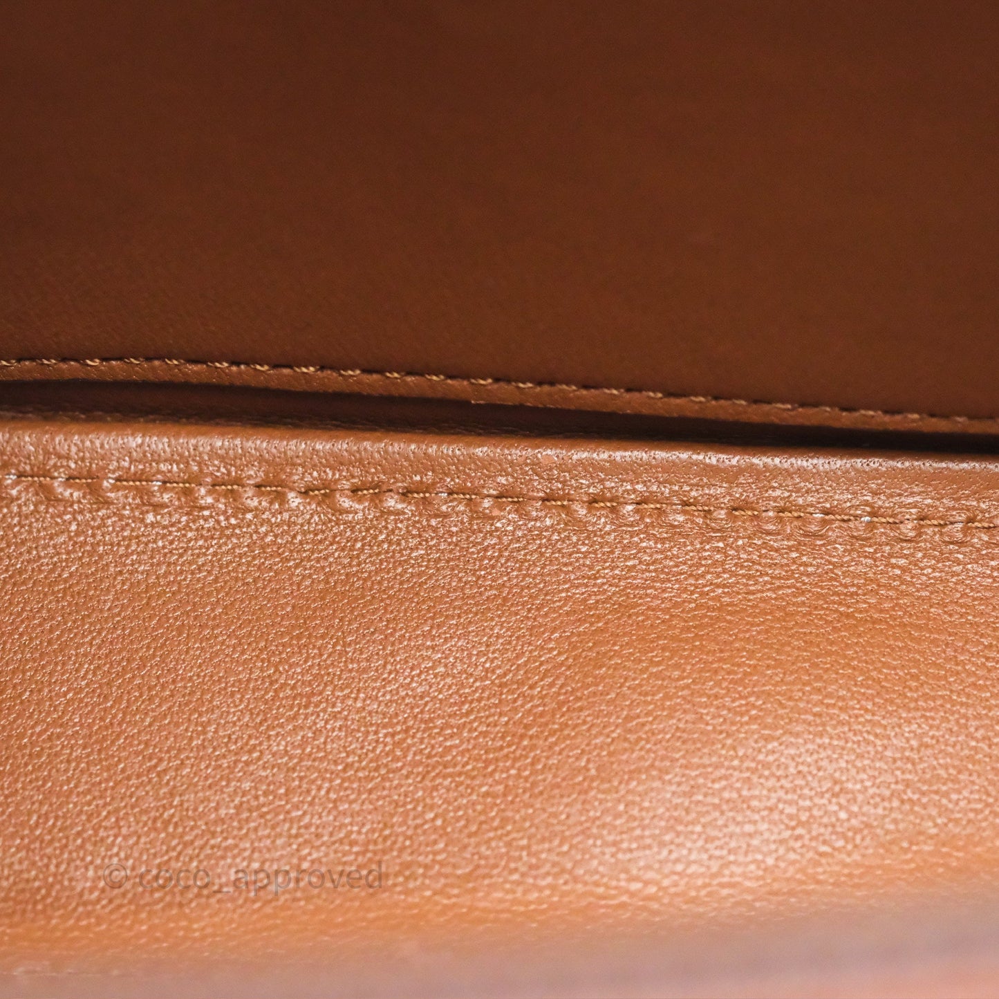 Celine Triomphe Shoulder Bag Tan Calfskin