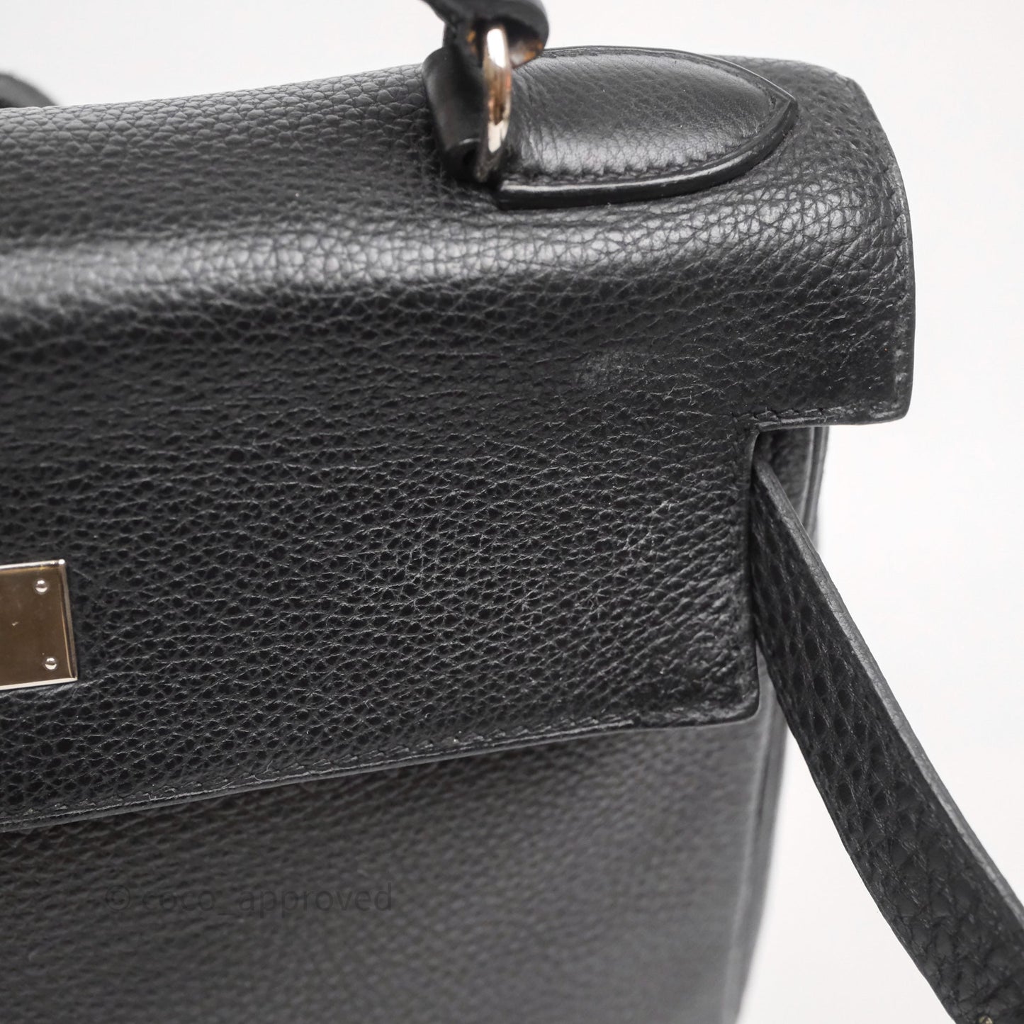 Hermès Kelly Ado Backpack GM Black Noir 89 Togo Palladium Hardware
