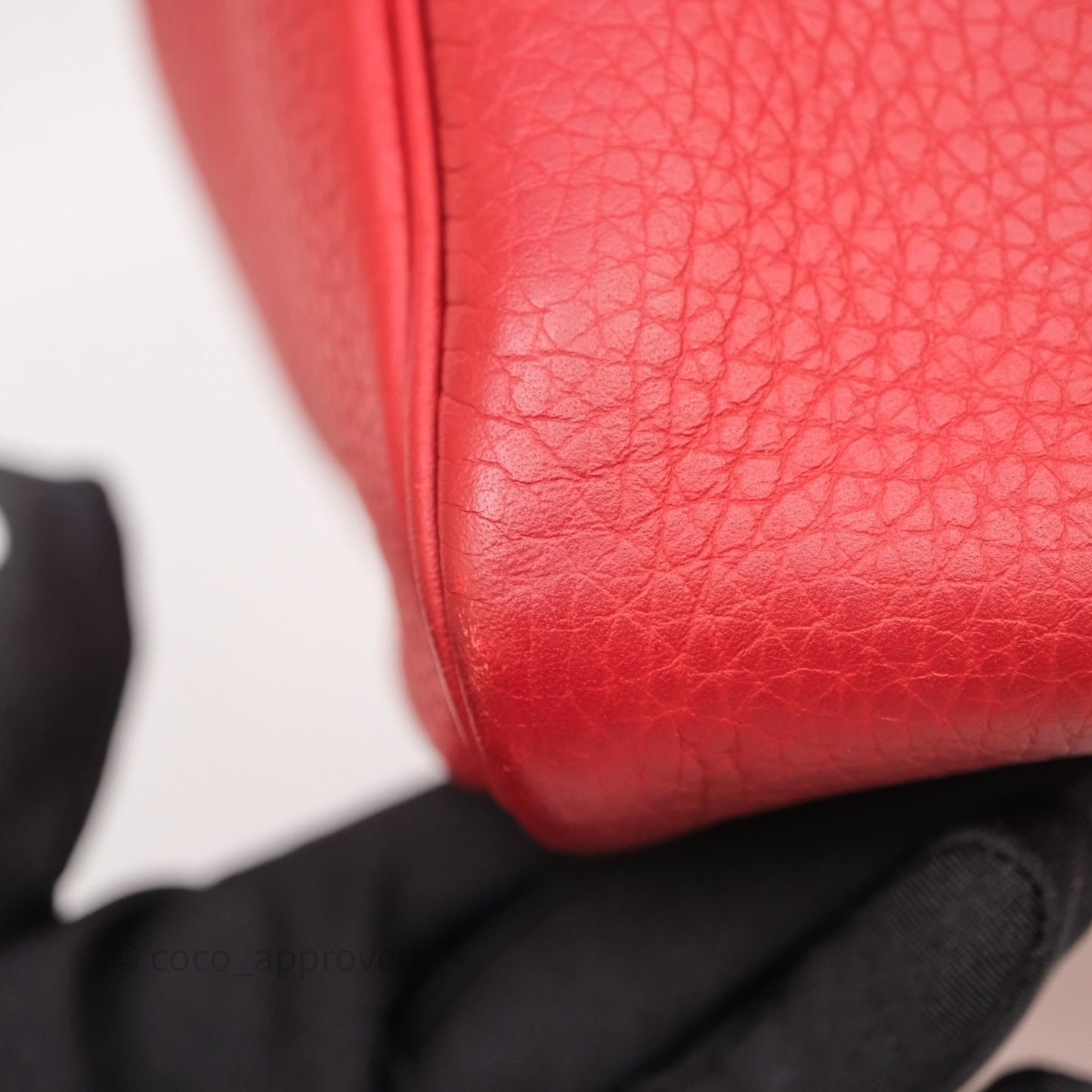 Hermès Lindy 30 Rouge Garance 54 Clemence Palladium Hardware