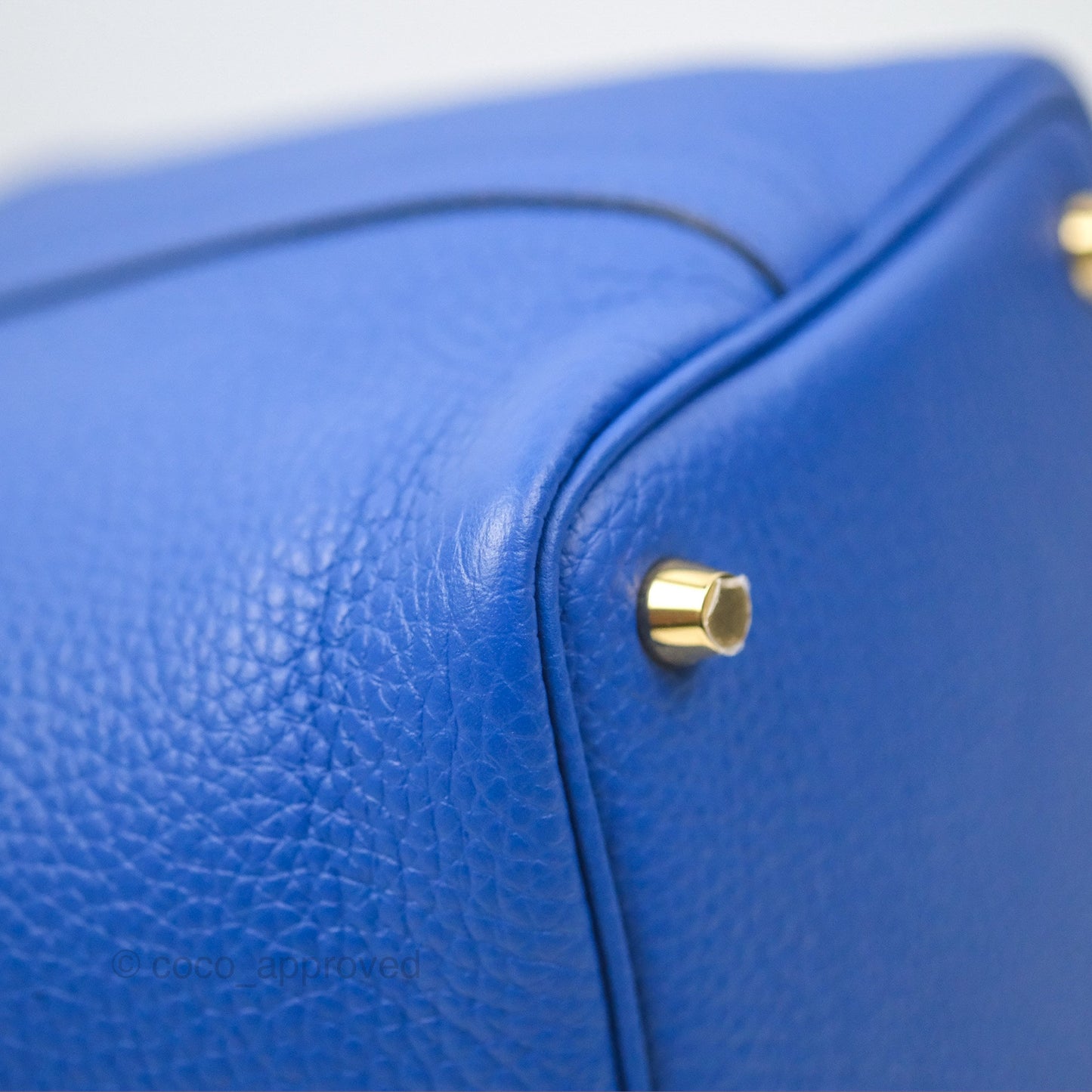 Hermès Picotin 18 Bleu Royal Clemence Gold Hardware