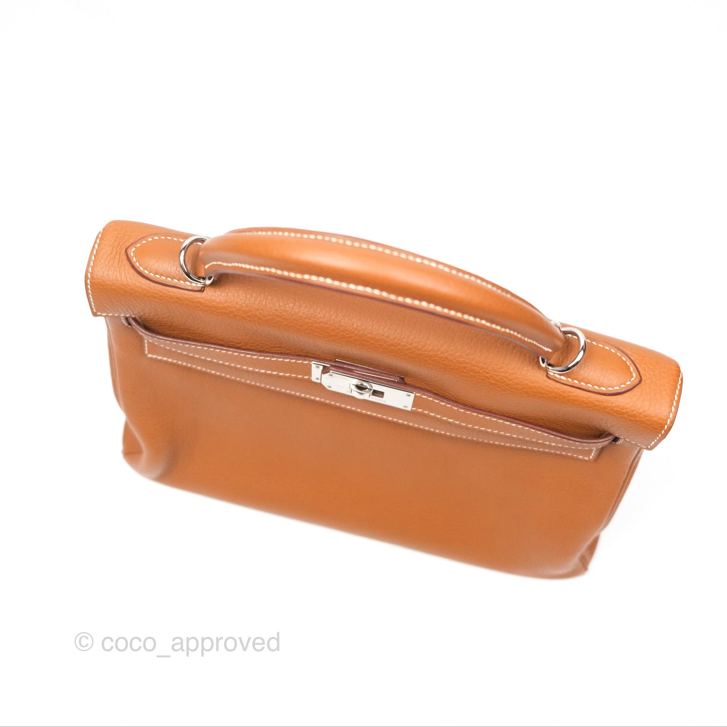 Hermès Kelly 32 Retourne Gold Togo Palladium Hardware