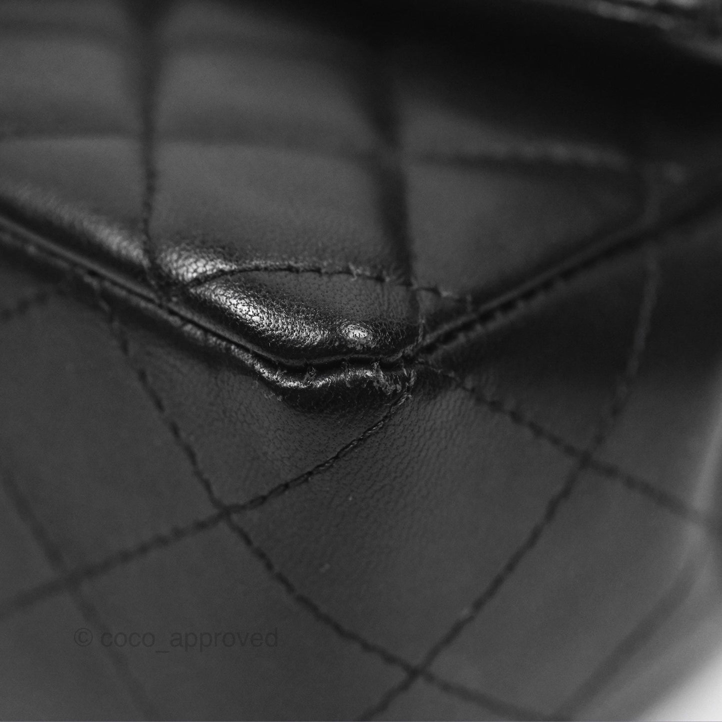 Chanel Quilted Mini Rectangular Flap Black Lambskin Gold Hardware