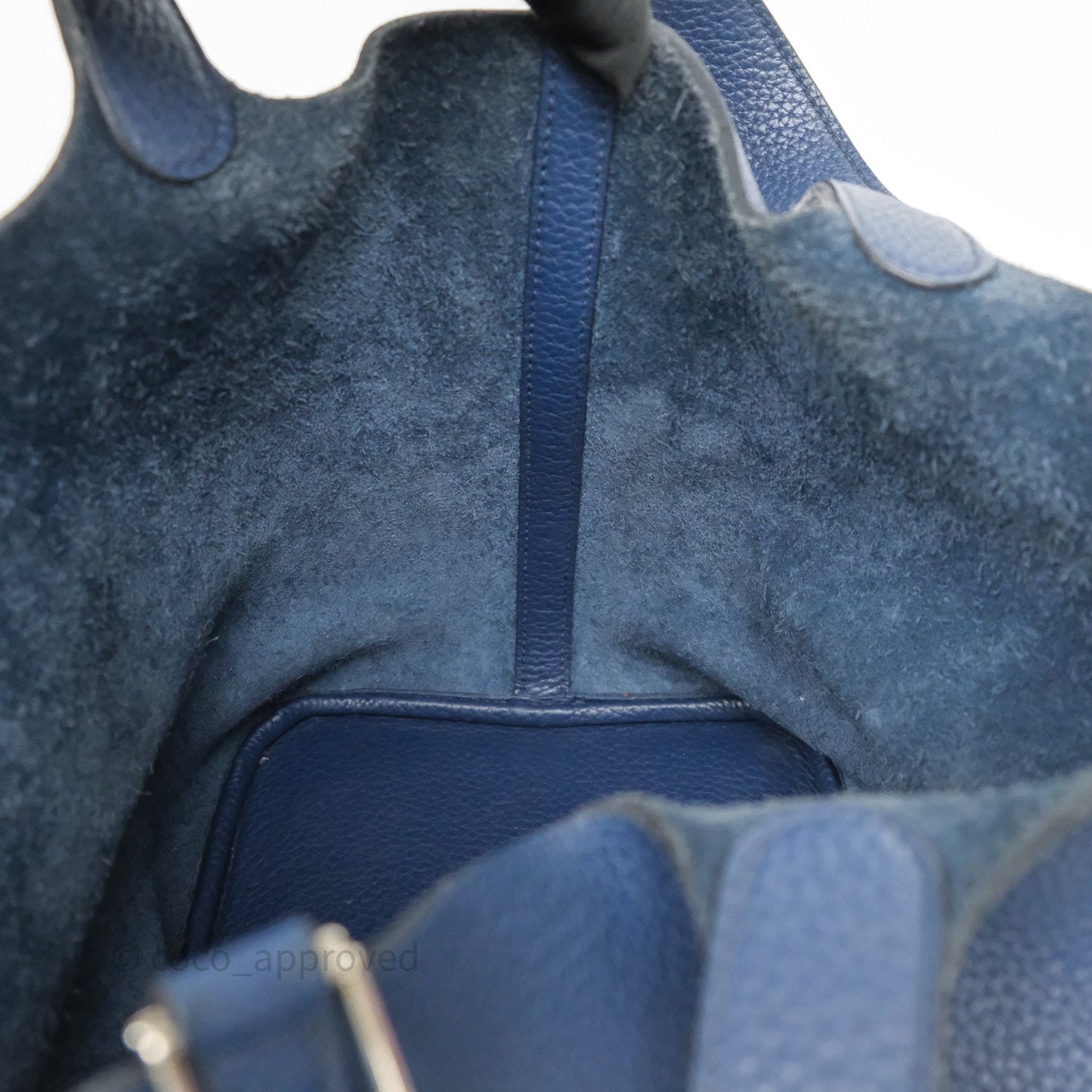 Hermès Picotin 22 Bleu Nuit 2Z Clemence Palladium Hardware