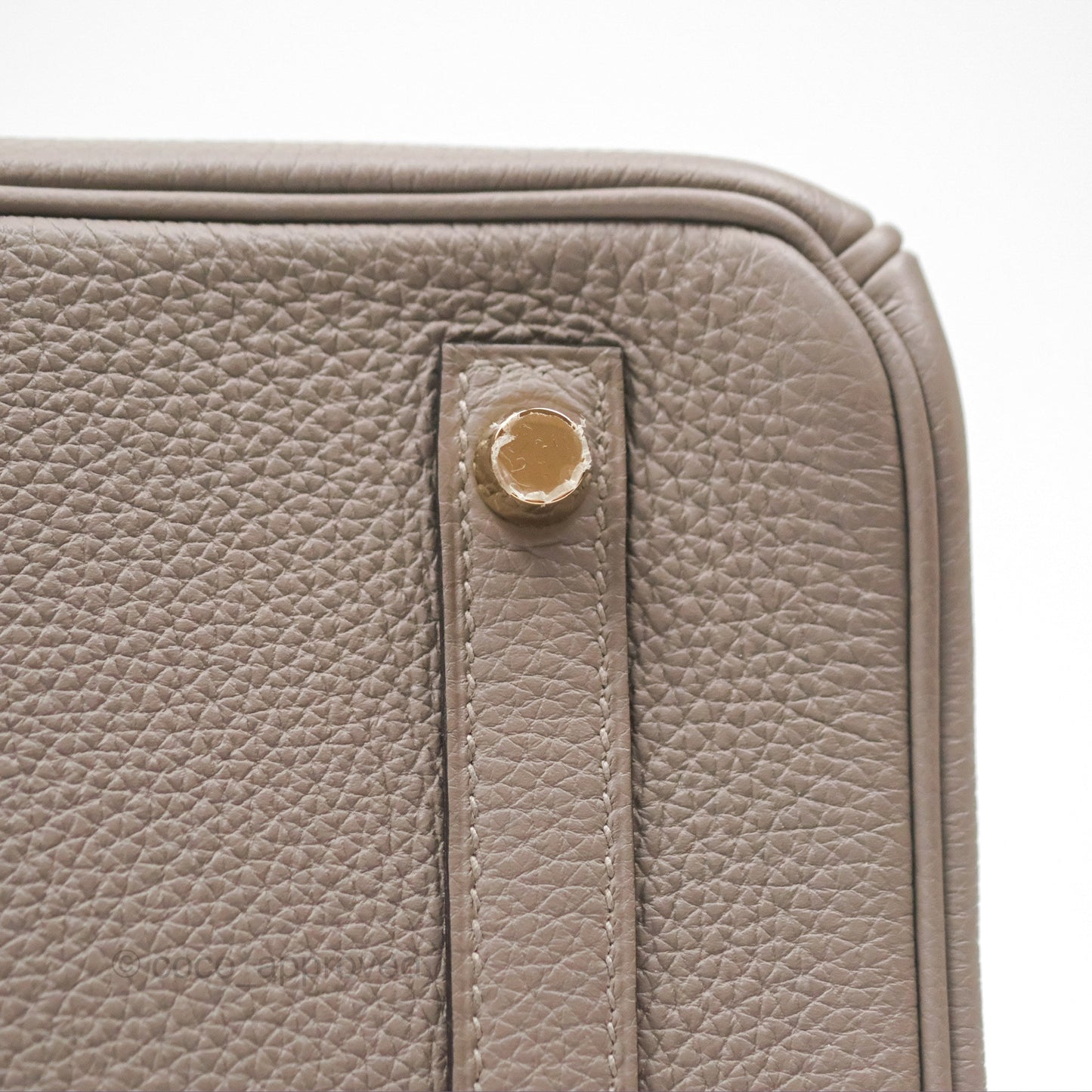 Hermès Birkin 30 Retourne Gris Asphalt M8 Togo Gold Hardware
