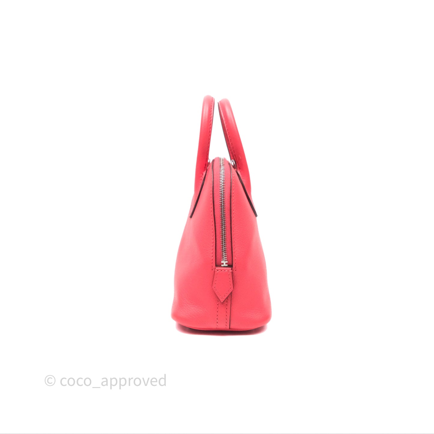 Hermès Bolide Mini 1923 Rose Texas 0E/ Cuivre 6C Evercolor Palladium Hardware