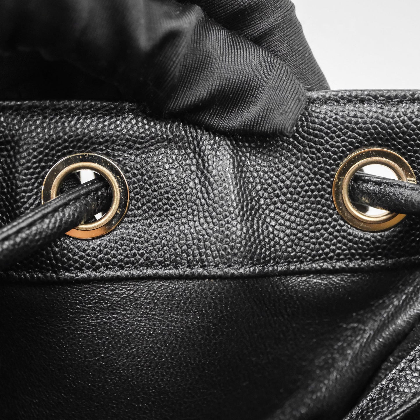 Chanel Quilted Business Affinity Backpack Black Caviar Gold Hardware