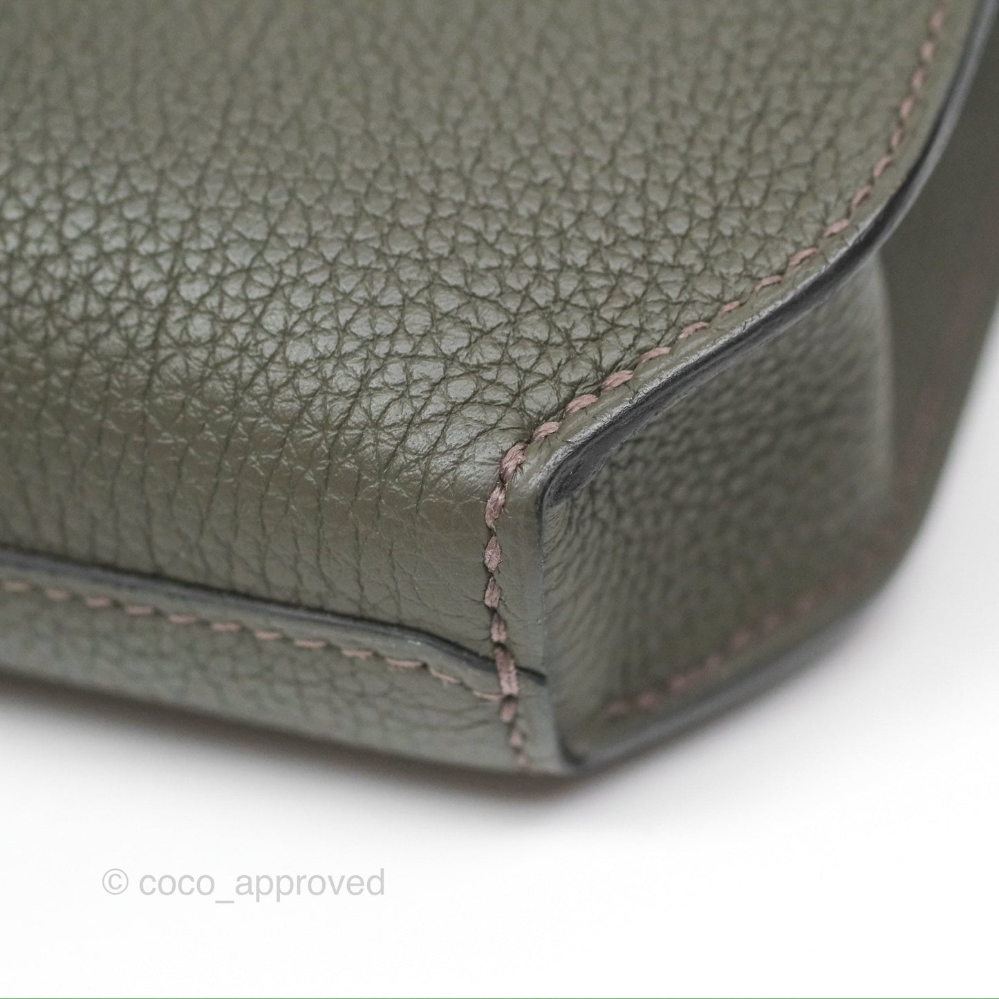 Hermès Kelly Depeches 25 Pouch Vert De Gris Togo