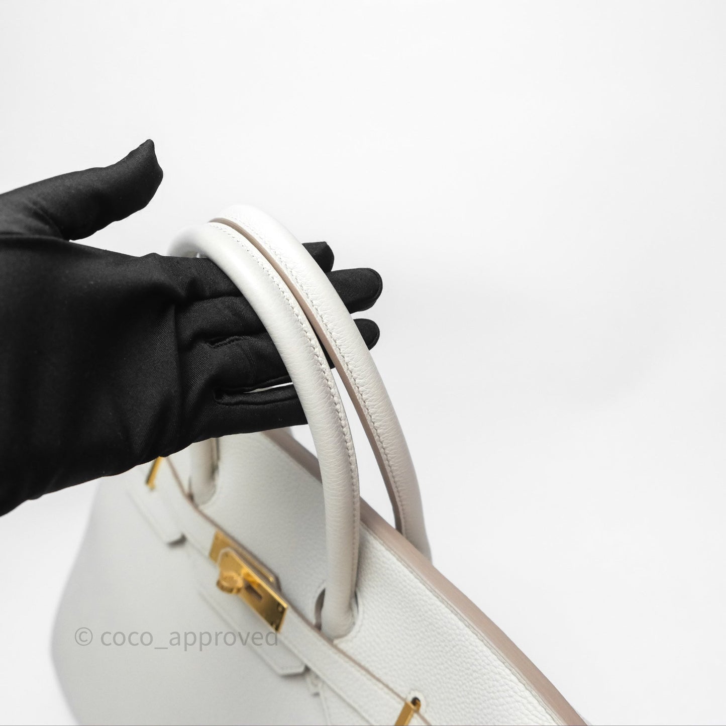 Hermès Retourne Birkin 35 Beton Togo Gold Hardware